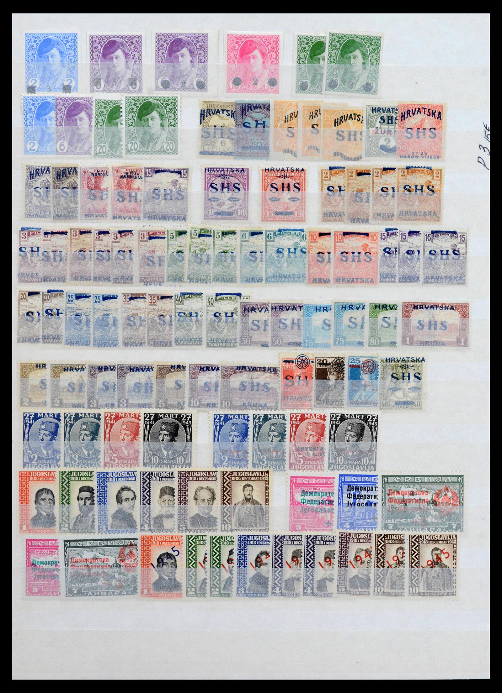 39044 0008 - Postzegelverzameling 39044 Europese landen 1900-1945.