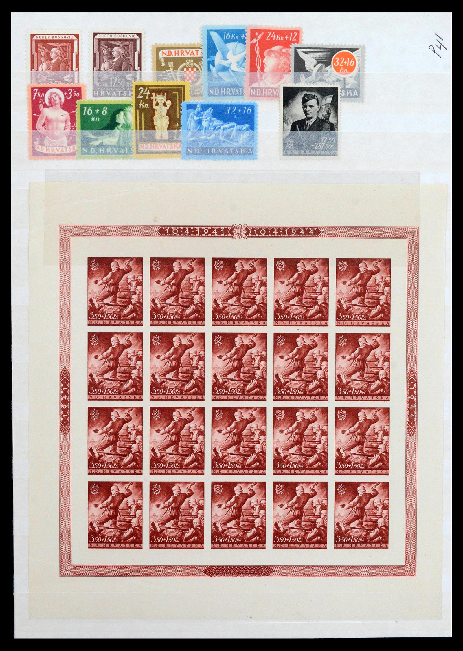 39044 0010 - Postzegelverzameling 39044 Europese landen 1900-1945.