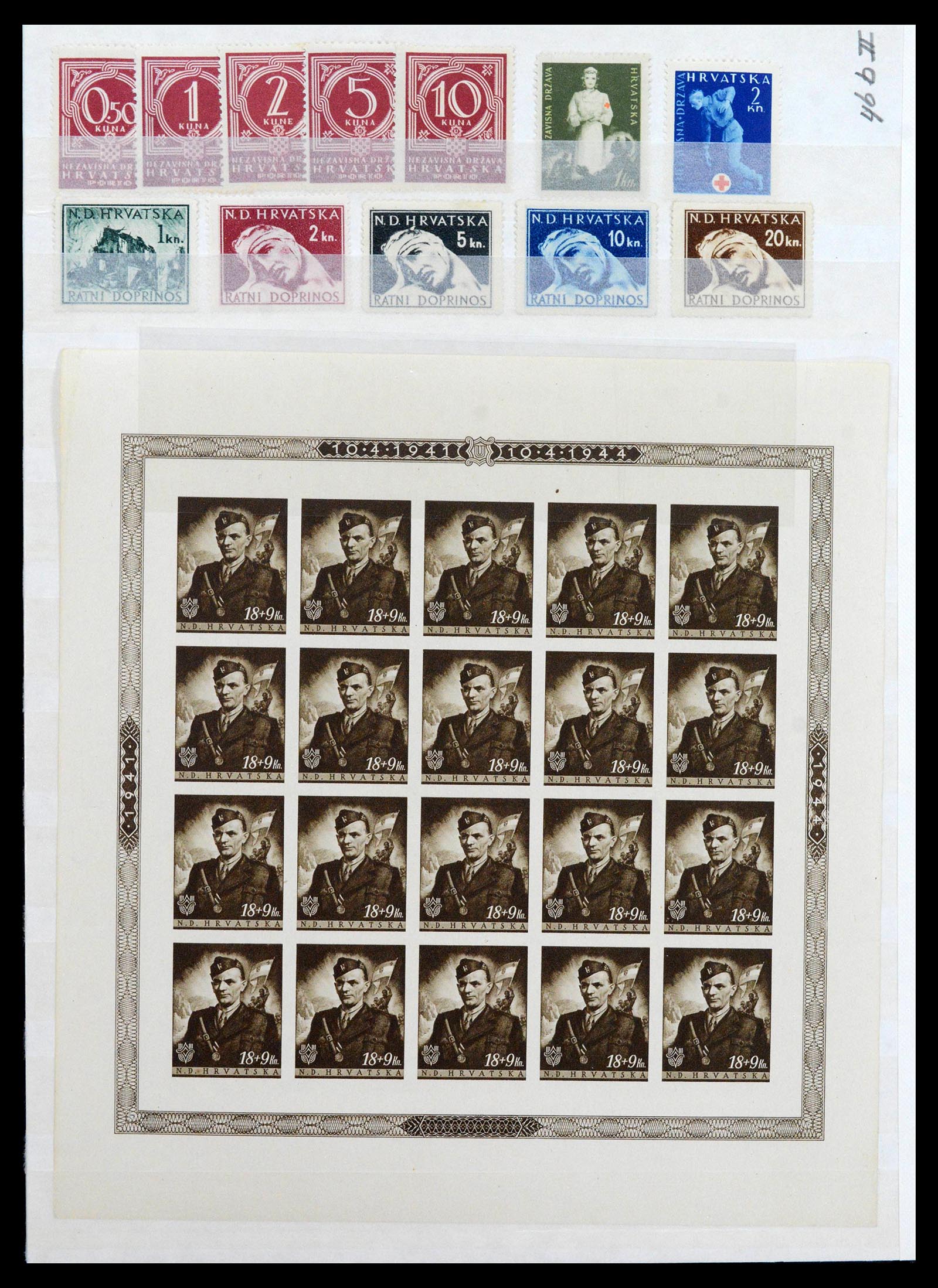 39044 0012 - Postzegelverzameling 39044 Europese landen 1900-1945.