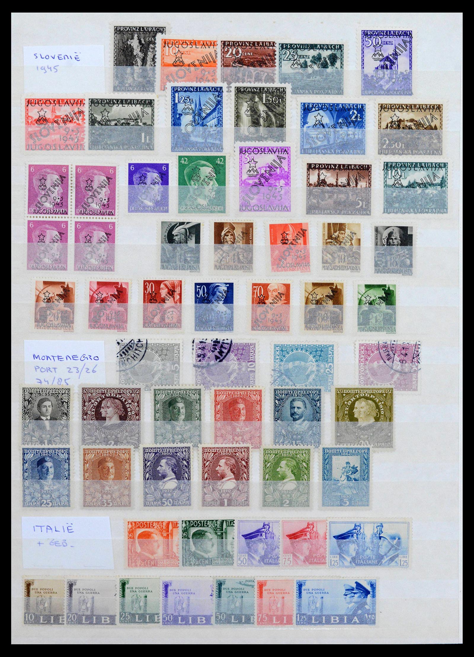 39044 0014 - Postzegelverzameling 39044 Europese landen 1900-1945.