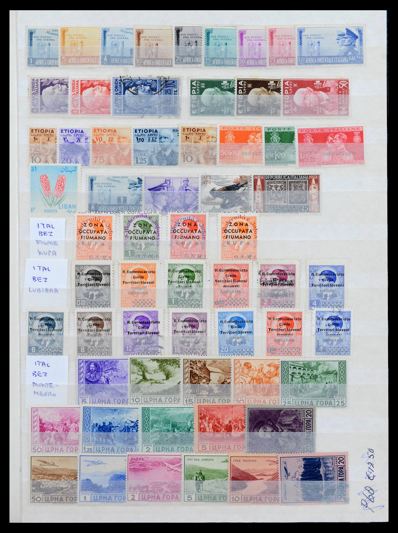 39044 0015 - Postzegelverzameling 39044 Europese landen 1900-1945.