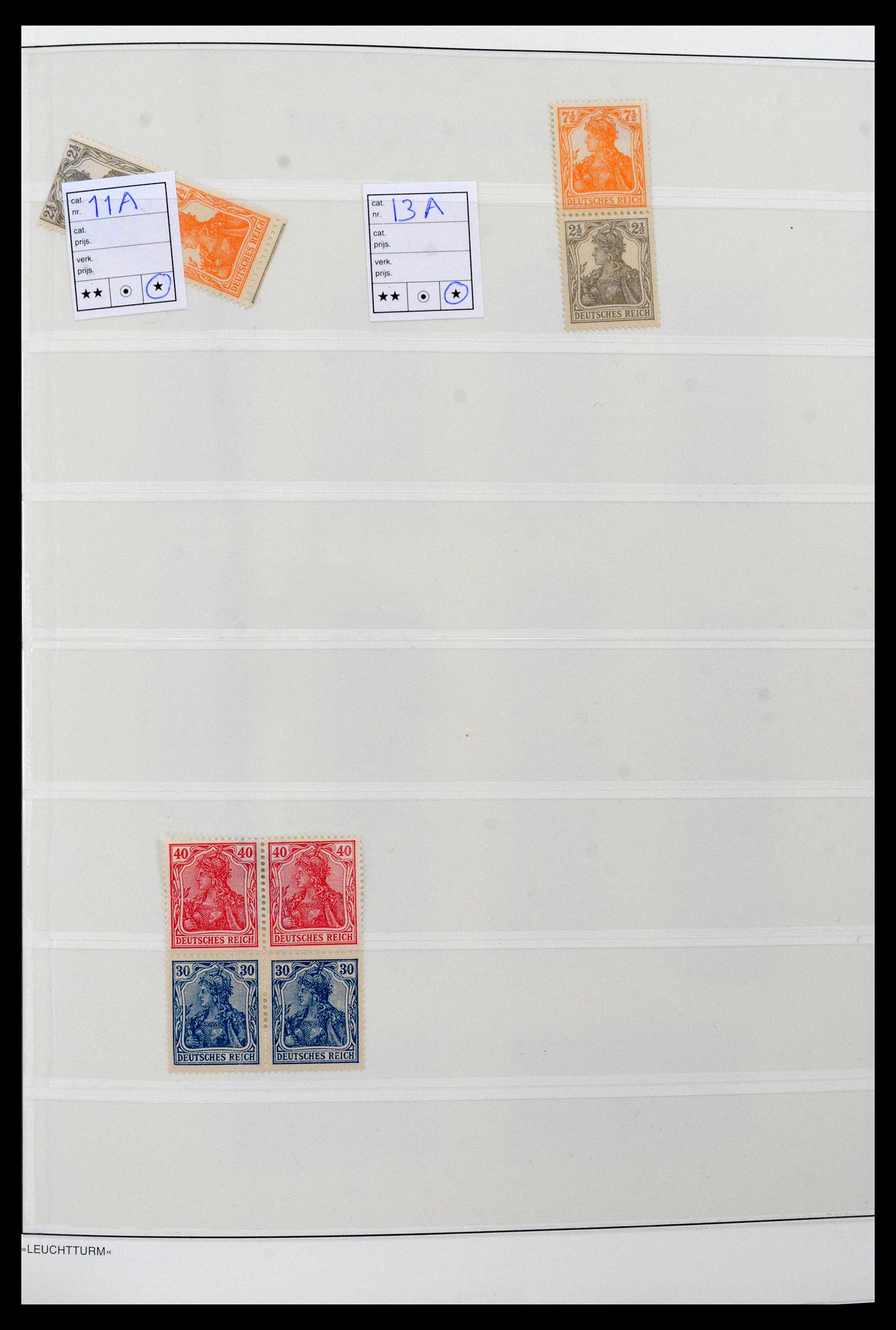 39045 0004 - Stamp collection 39045 German Reich combinations 1913-1941.