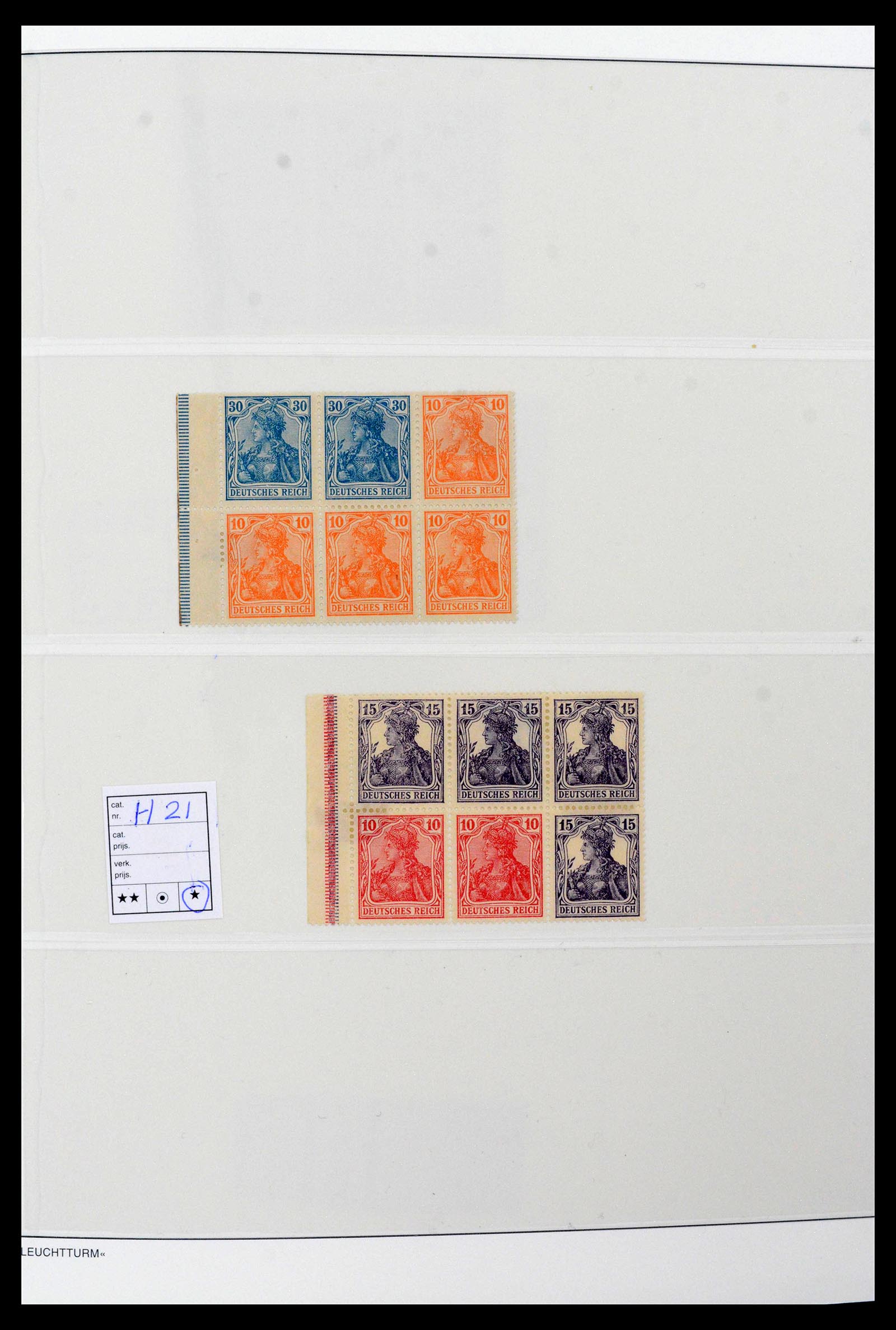 39045 0007 - Stamp collection 39045 German Reich combinations 1913-1941.