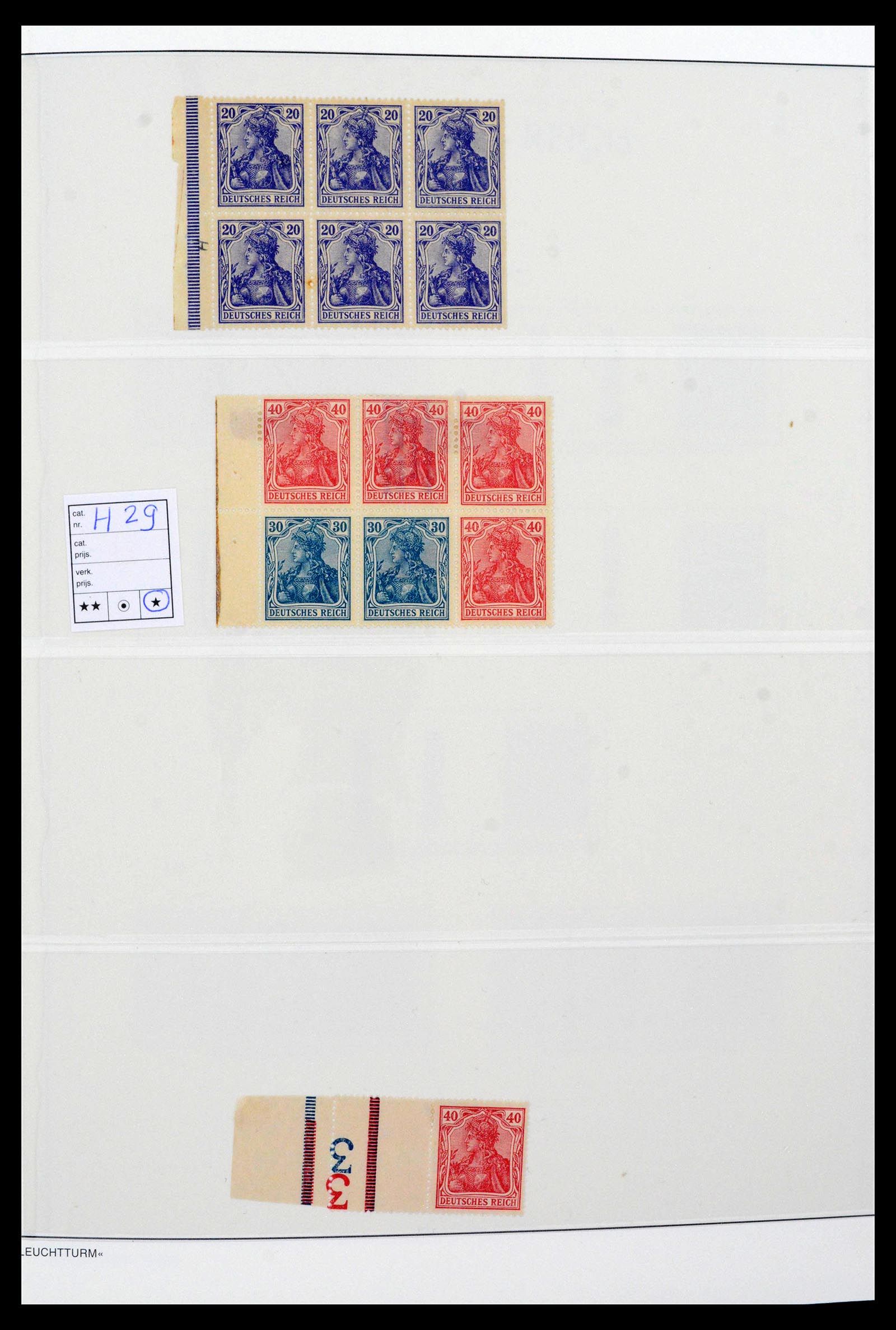 39045 0008 - Stamp collection 39045 German Reich combinations 1913-1941.
