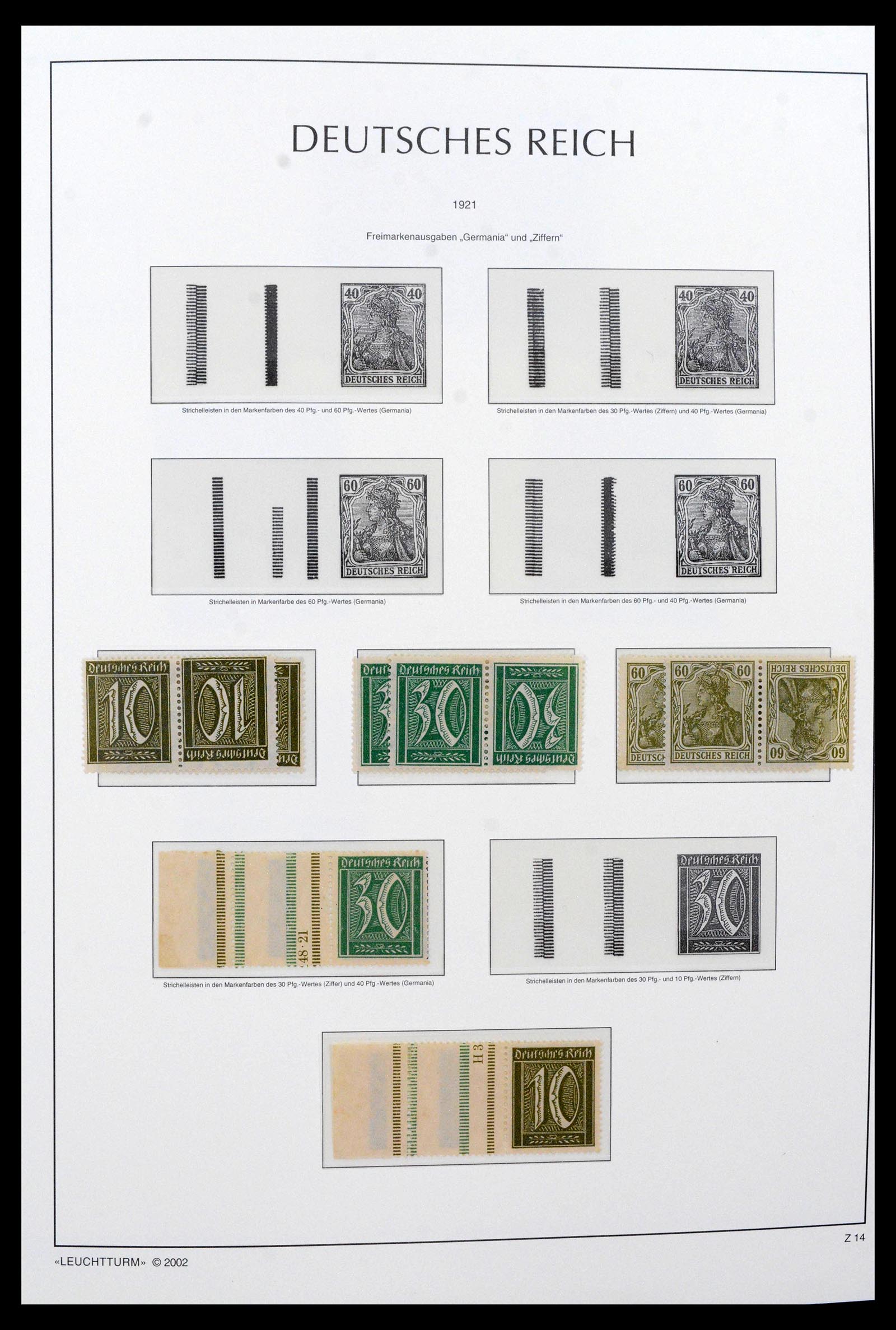 39045 0012 - Stamp collection 39045 German Reich combinations 1913-1941.