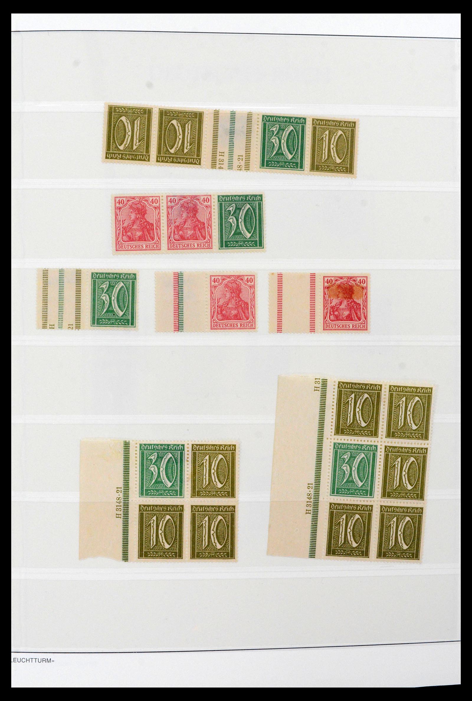 39045 0014 - Stamp collection 39045 German Reich combinations 1913-1941.
