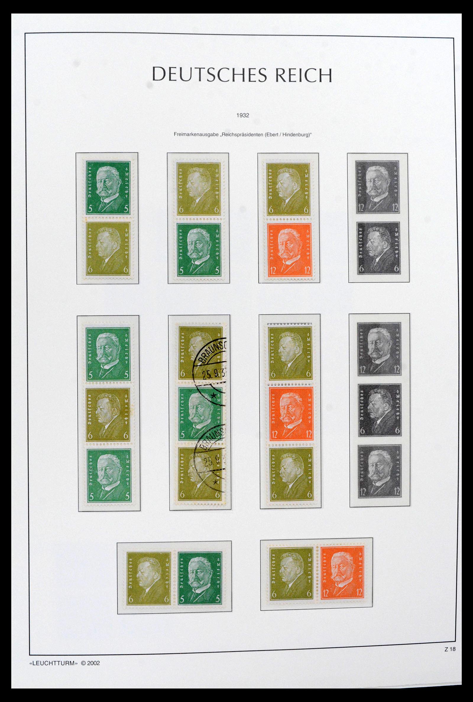 39045 0018 - Stamp collection 39045 German Reich combinations 1913-1941.
