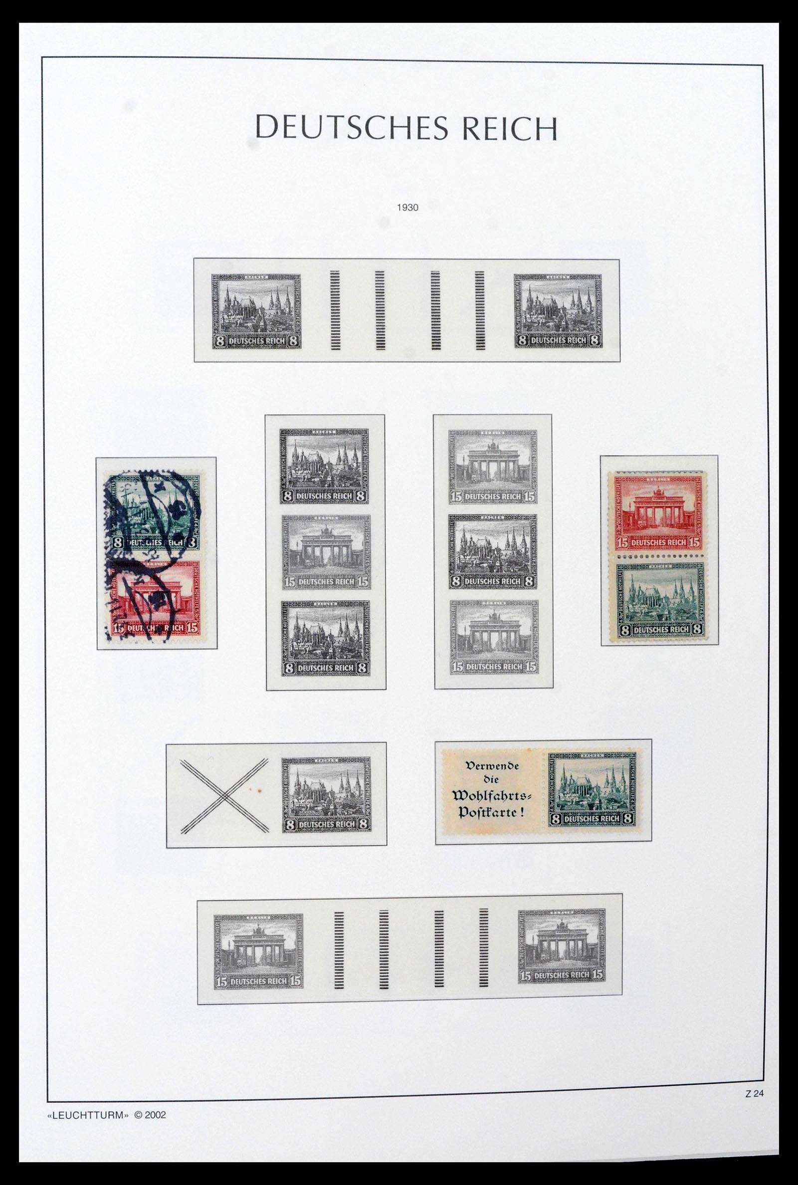 39045 0026 - Stamp collection 39045 German Reich combinations 1913-1941.