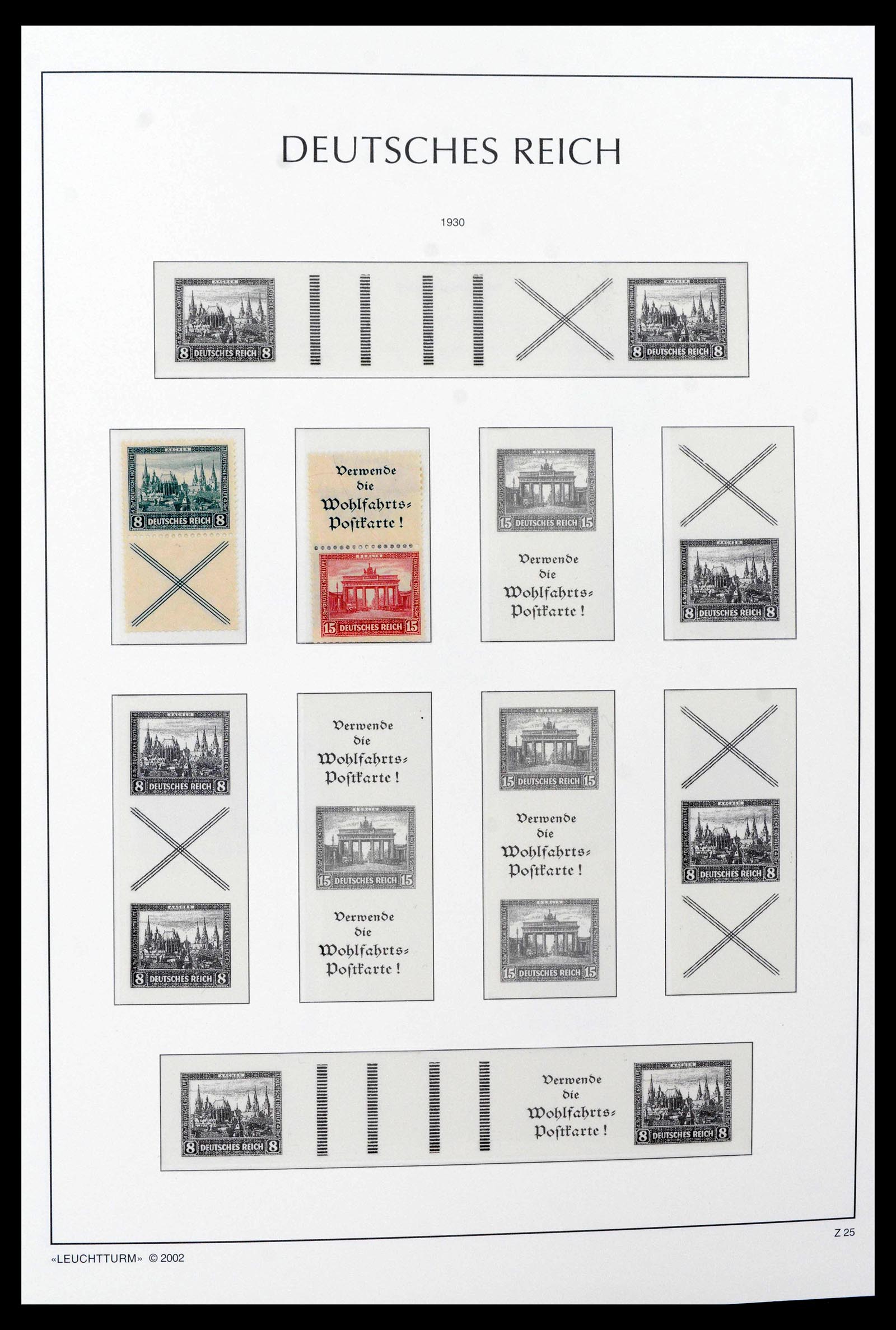 39045 0027 - Stamp collection 39045 German Reich combinations 1913-1941.