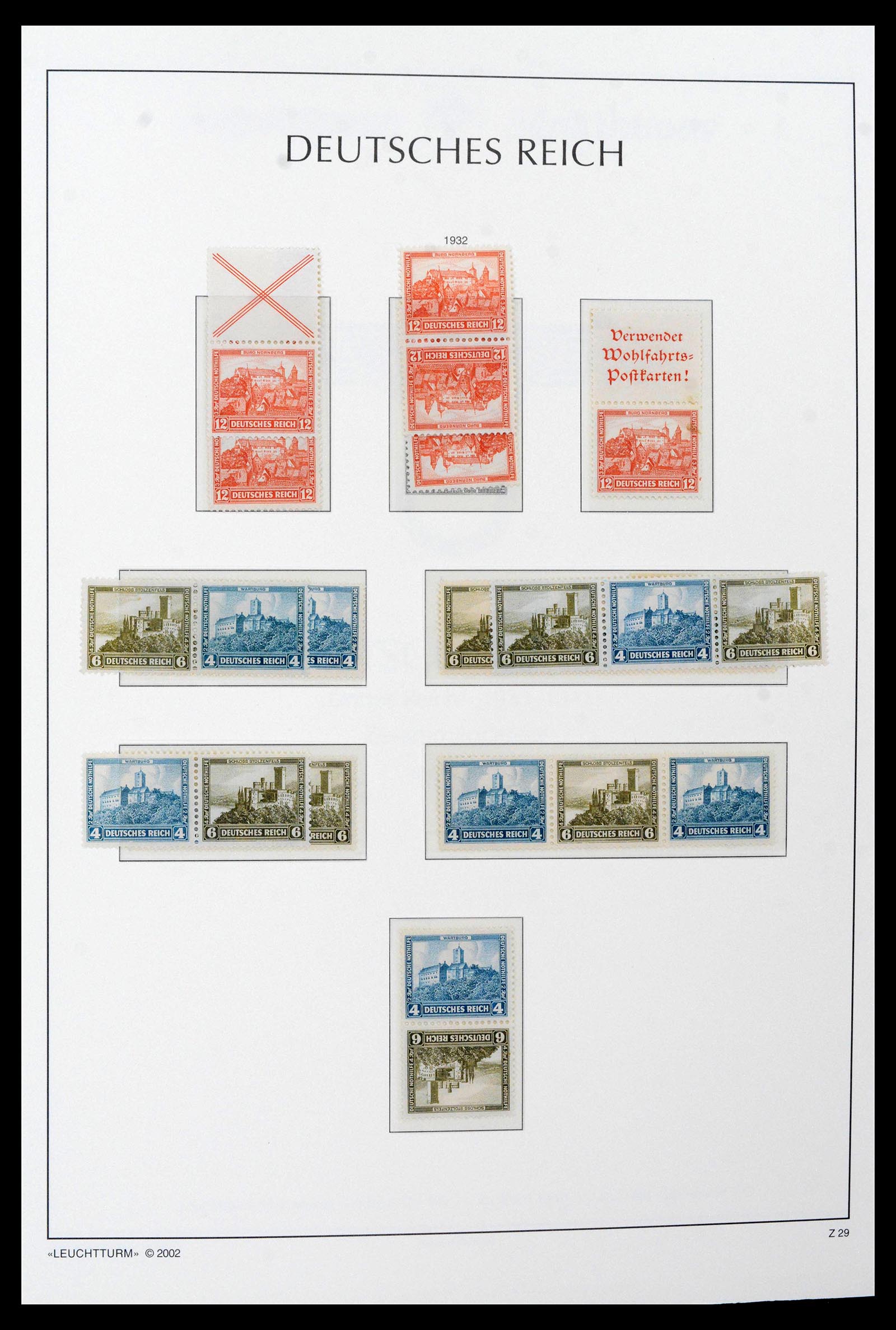 39045 0032 - Stamp collection 39045 German Reich combinations 1913-1941.