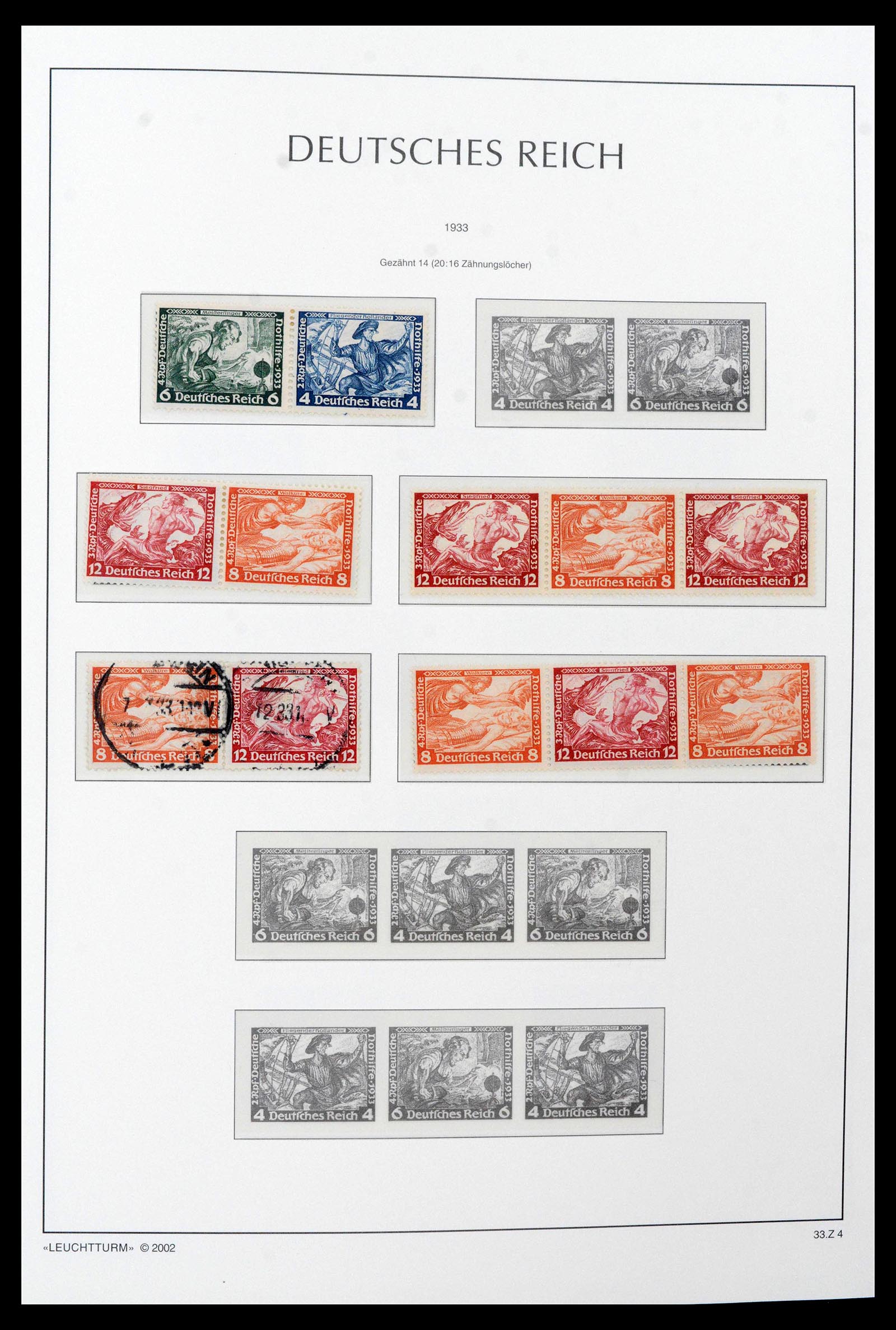 39045 0036 - Postzegelverzameling 39045 Duitse Rijk combinaties 1913-1941.