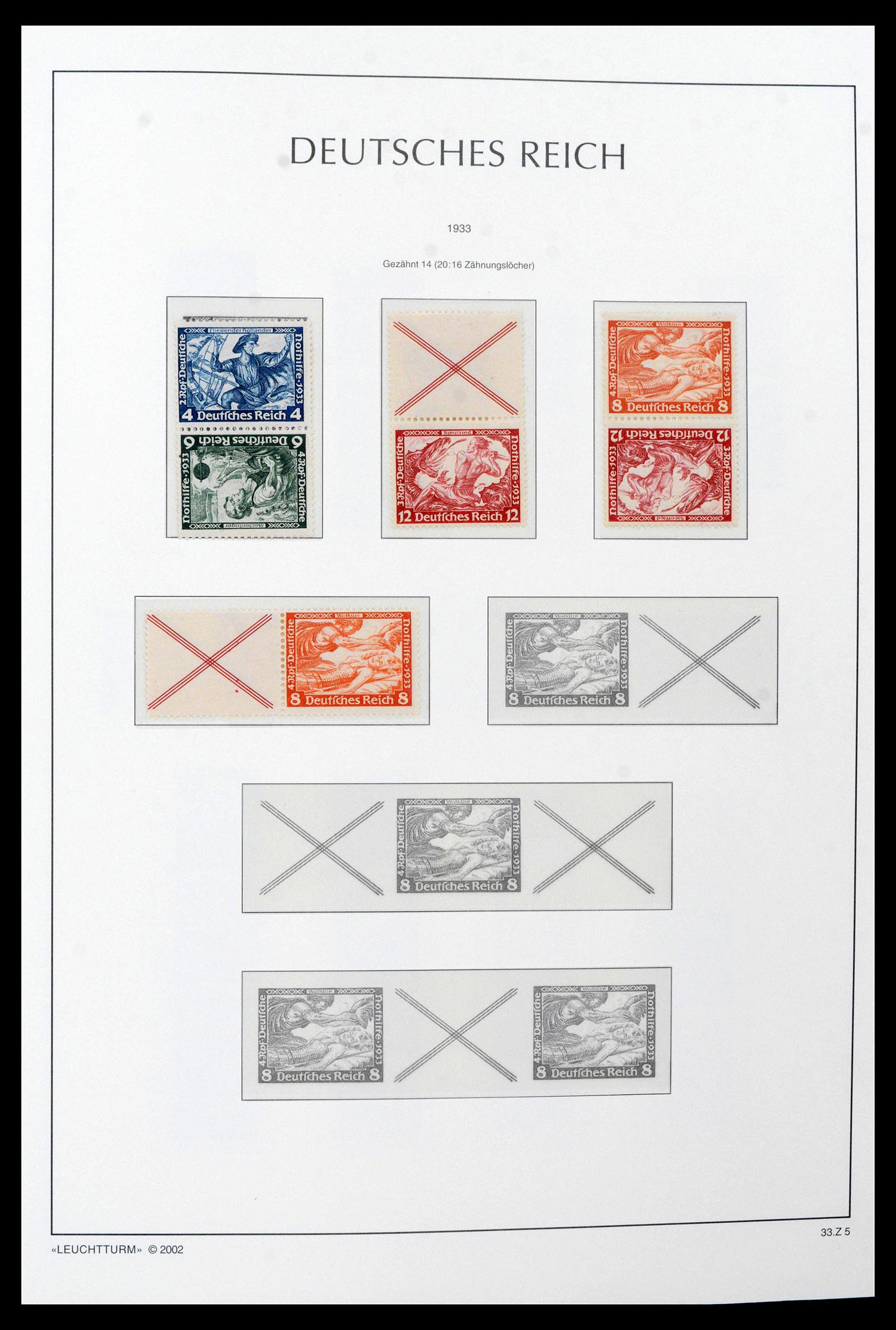 39045 0037 - Postzegelverzameling 39045 Duitse Rijk combinaties 1913-1941.
