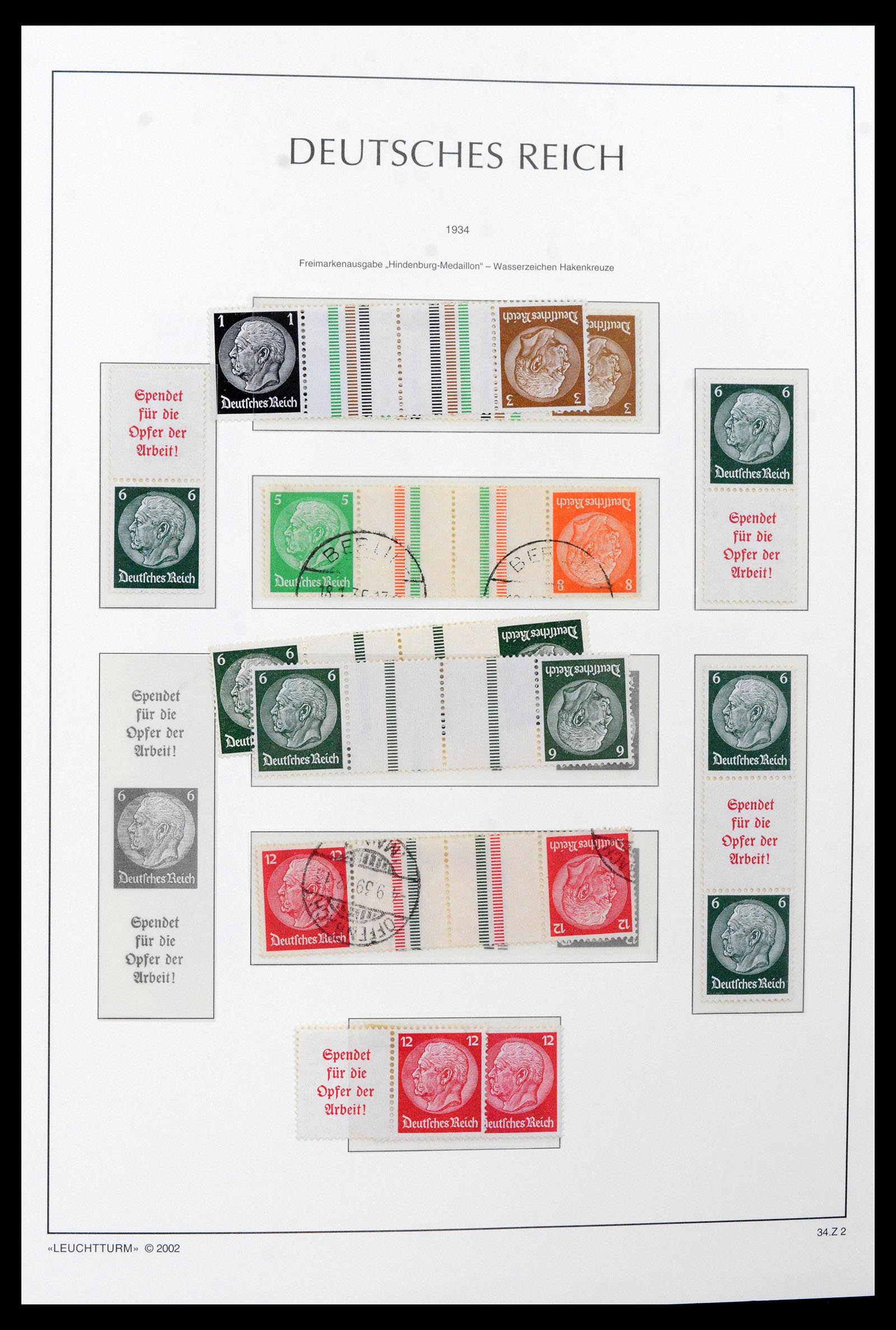 39045 0039 - Postzegelverzameling 39045 Duitse Rijk combinaties 1913-1941.