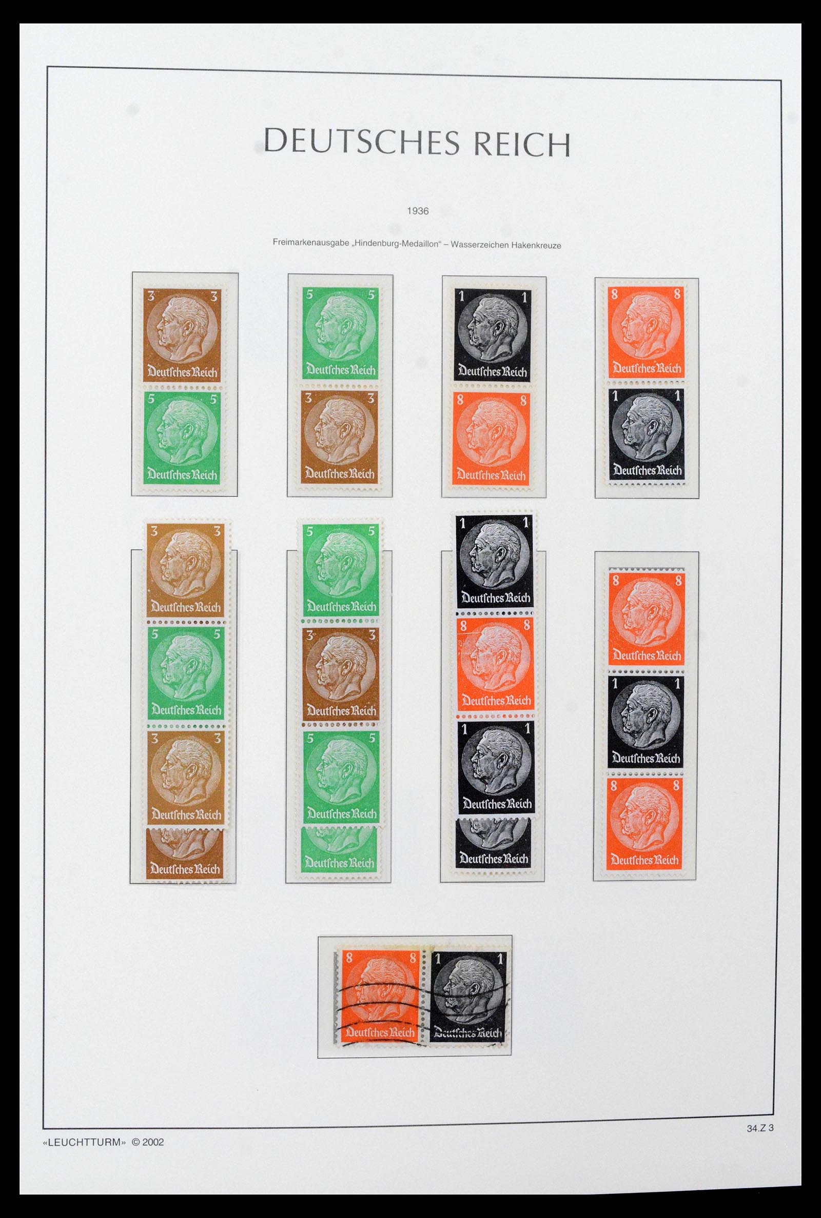 39045 0040 - Postzegelverzameling 39045 Duitse Rijk combinaties 1913-1941.