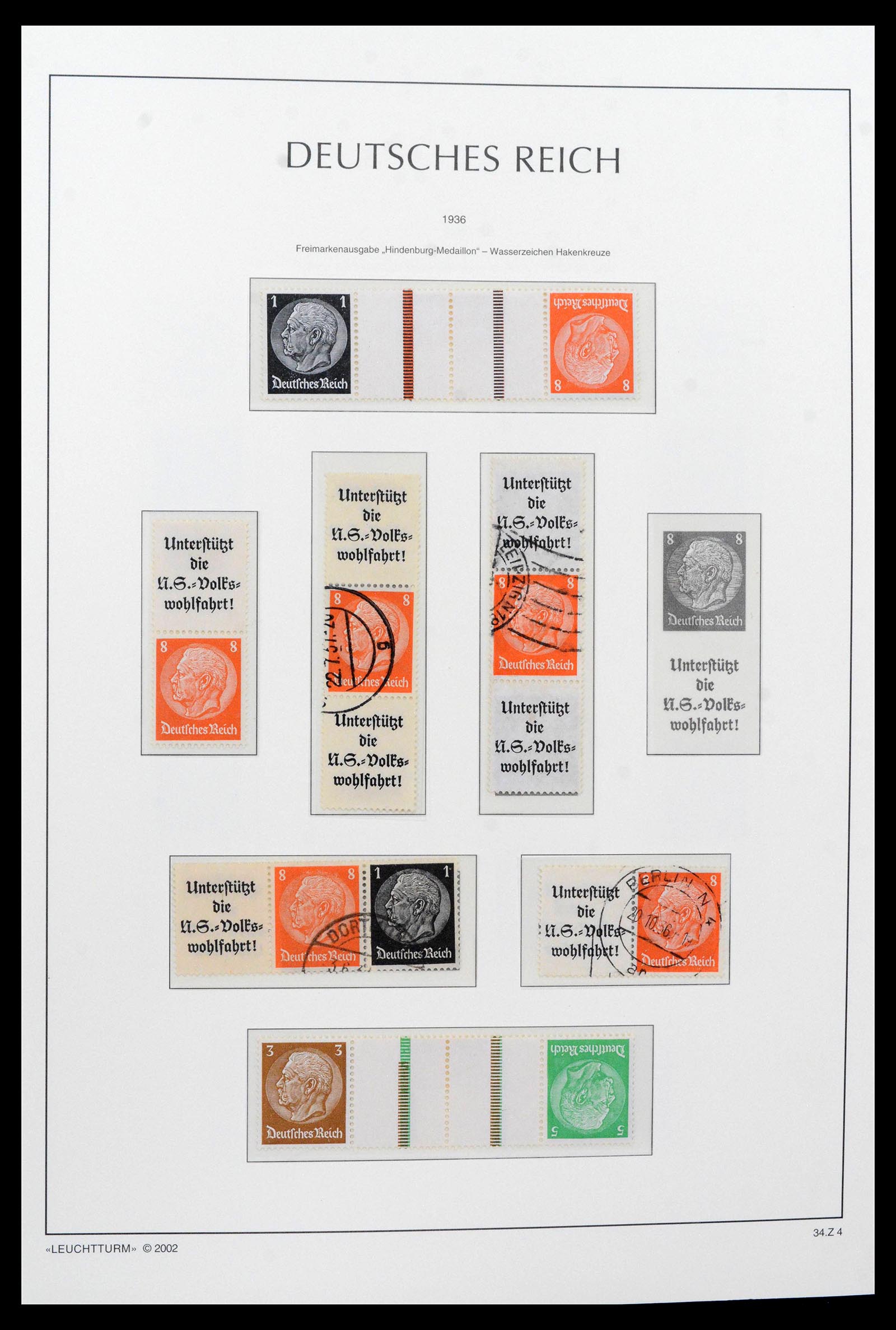 39045 0041 - Postzegelverzameling 39045 Duitse Rijk combinaties 1913-1941.