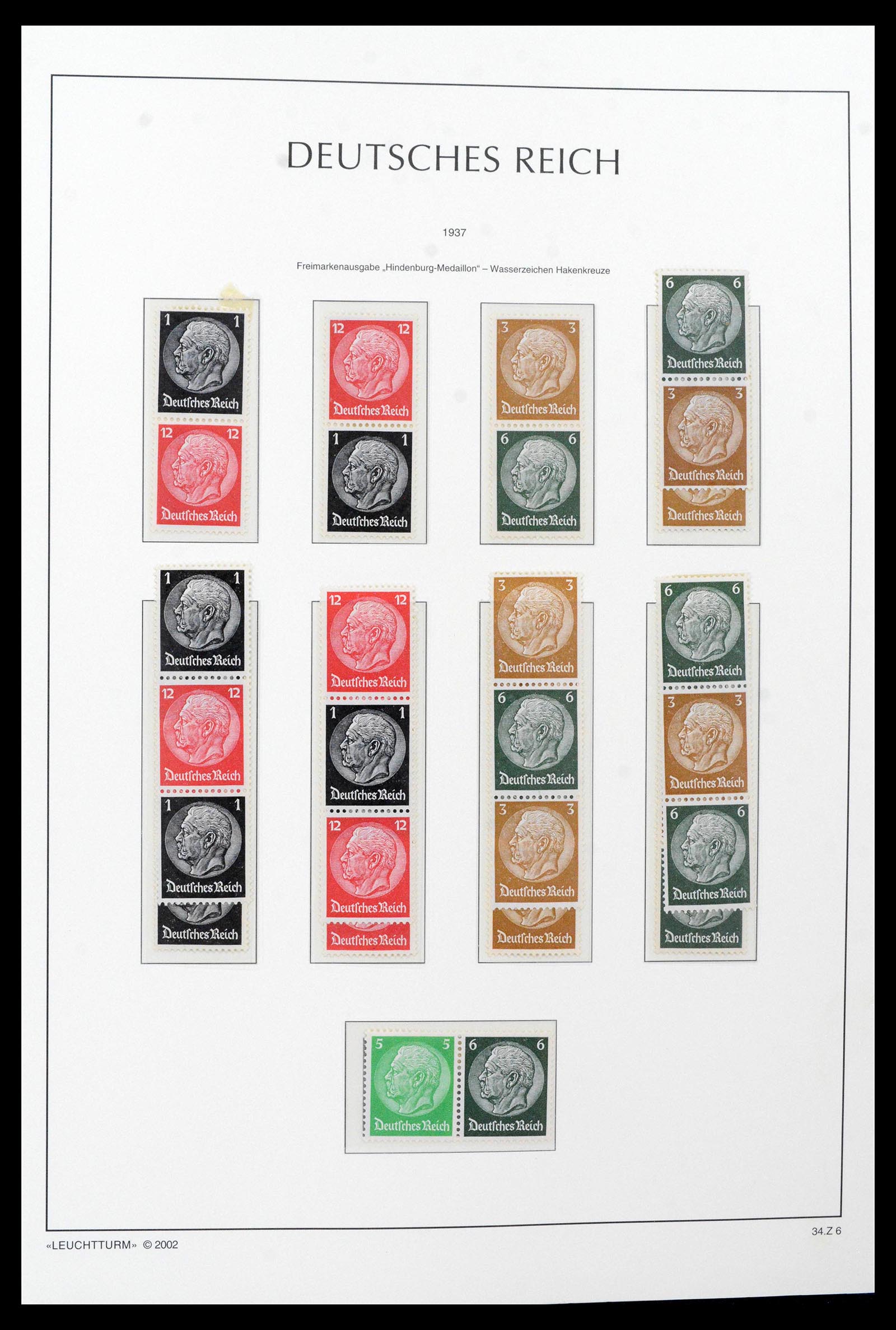 39045 0043 - Stamp collection 39045 German Reich combinations 1913-1941.