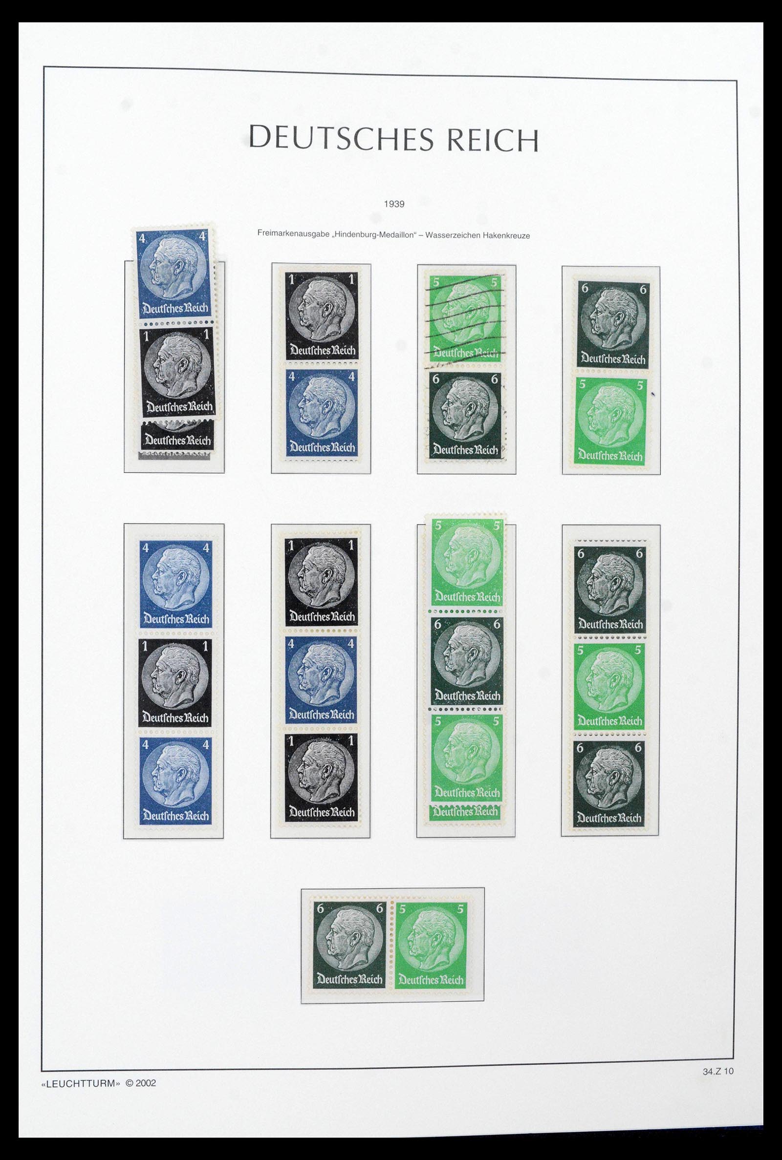39045 0047 - Stamp collection 39045 German Reich combinations 1913-1941.