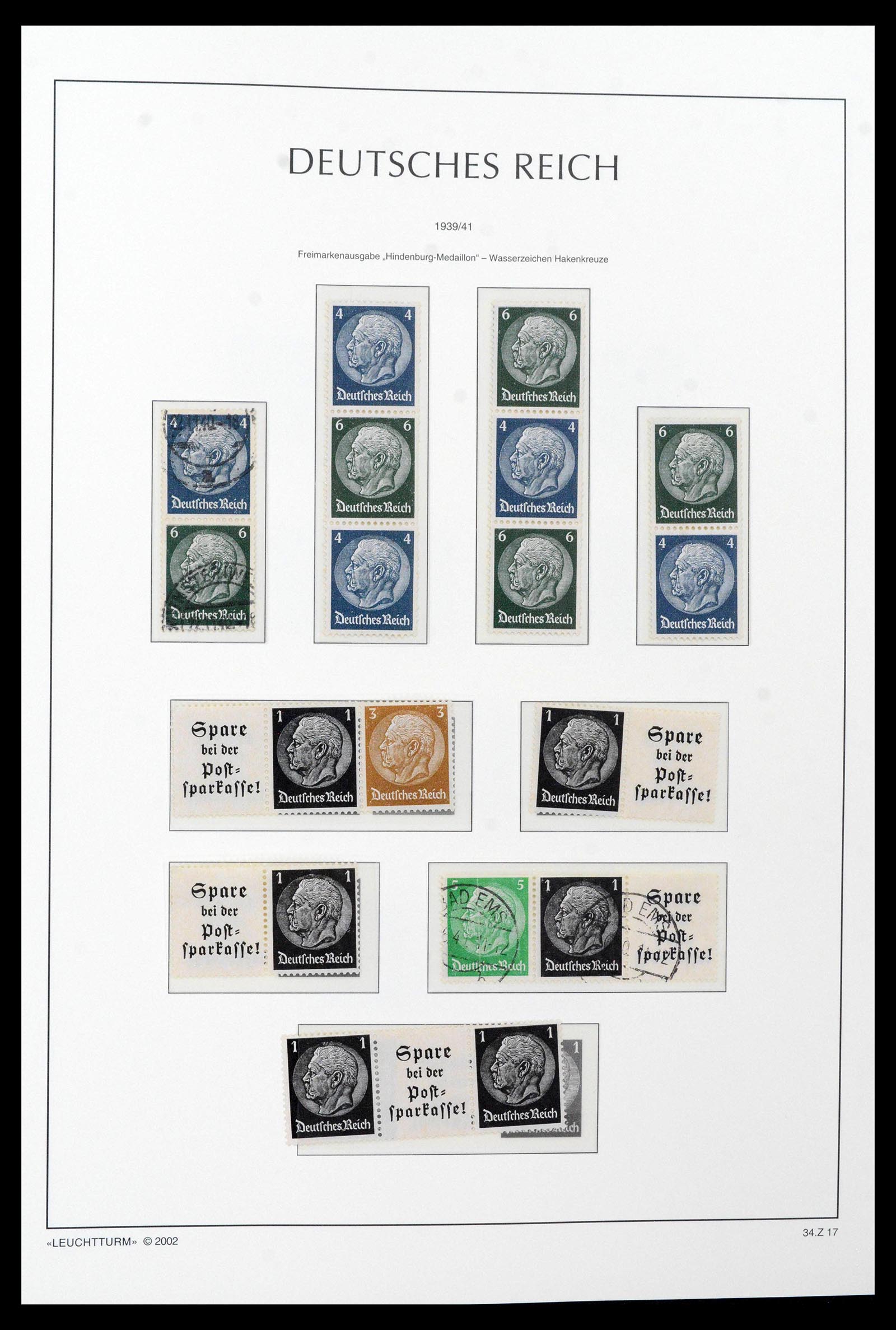 39045 0054 - Stamp collection 39045 German Reich combinations 1913-1941.