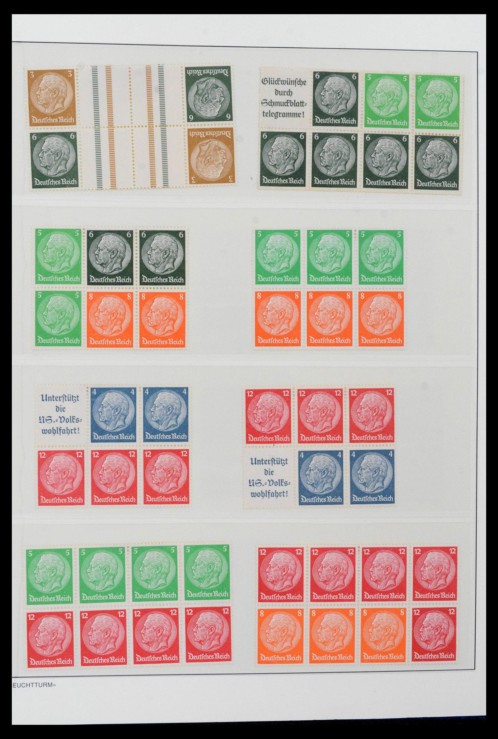 39045 0057 - Stamp collection 39045 German Reich combinations 1913-1941.