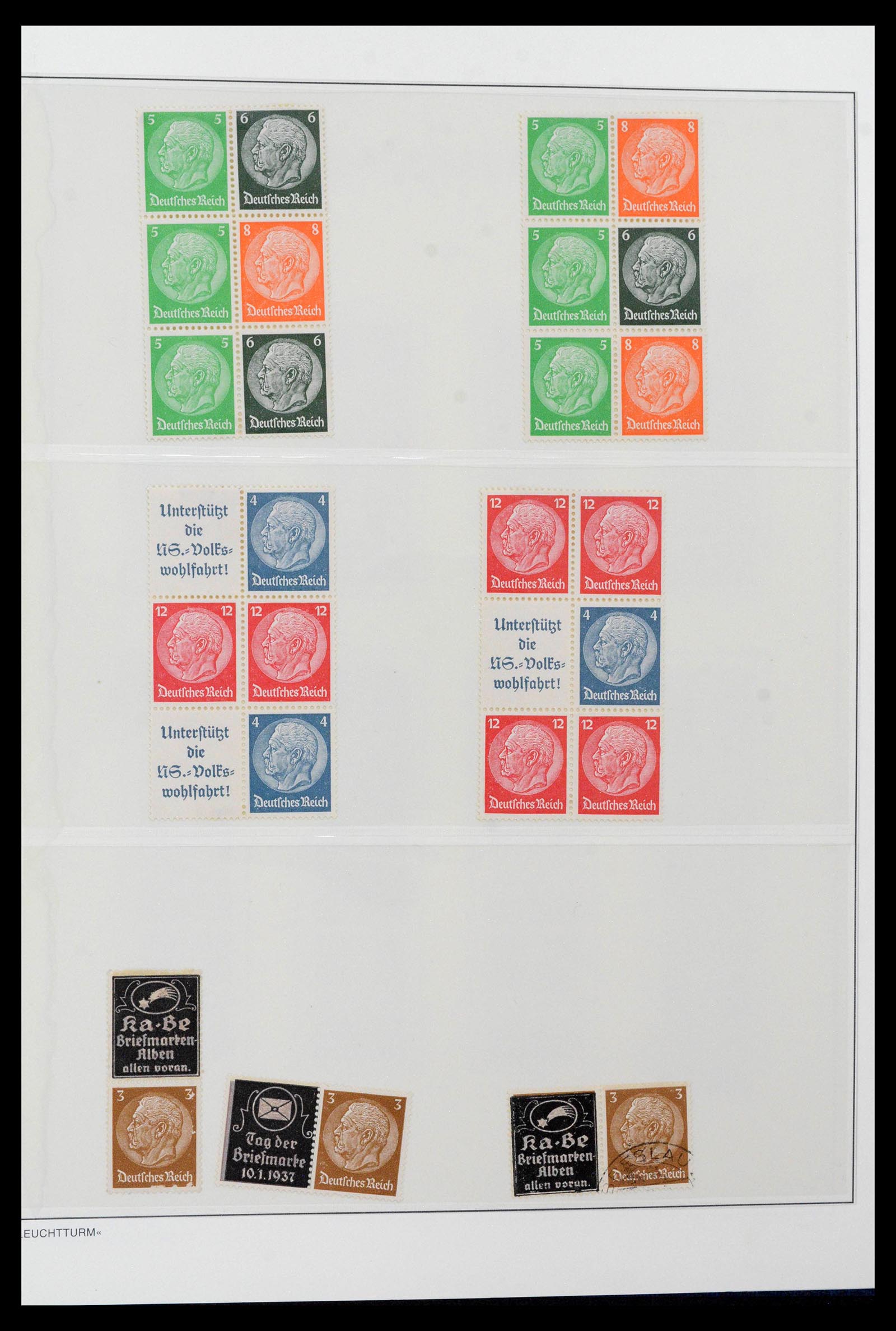 39045 0059 - Stamp collection 39045 German Reich combinations 1913-1941.