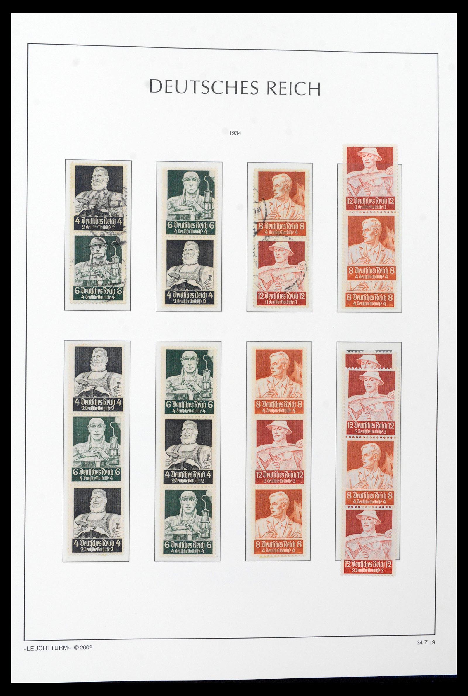 39045 0060 - Stamp collection 39045 German Reich combinations 1913-1941.
