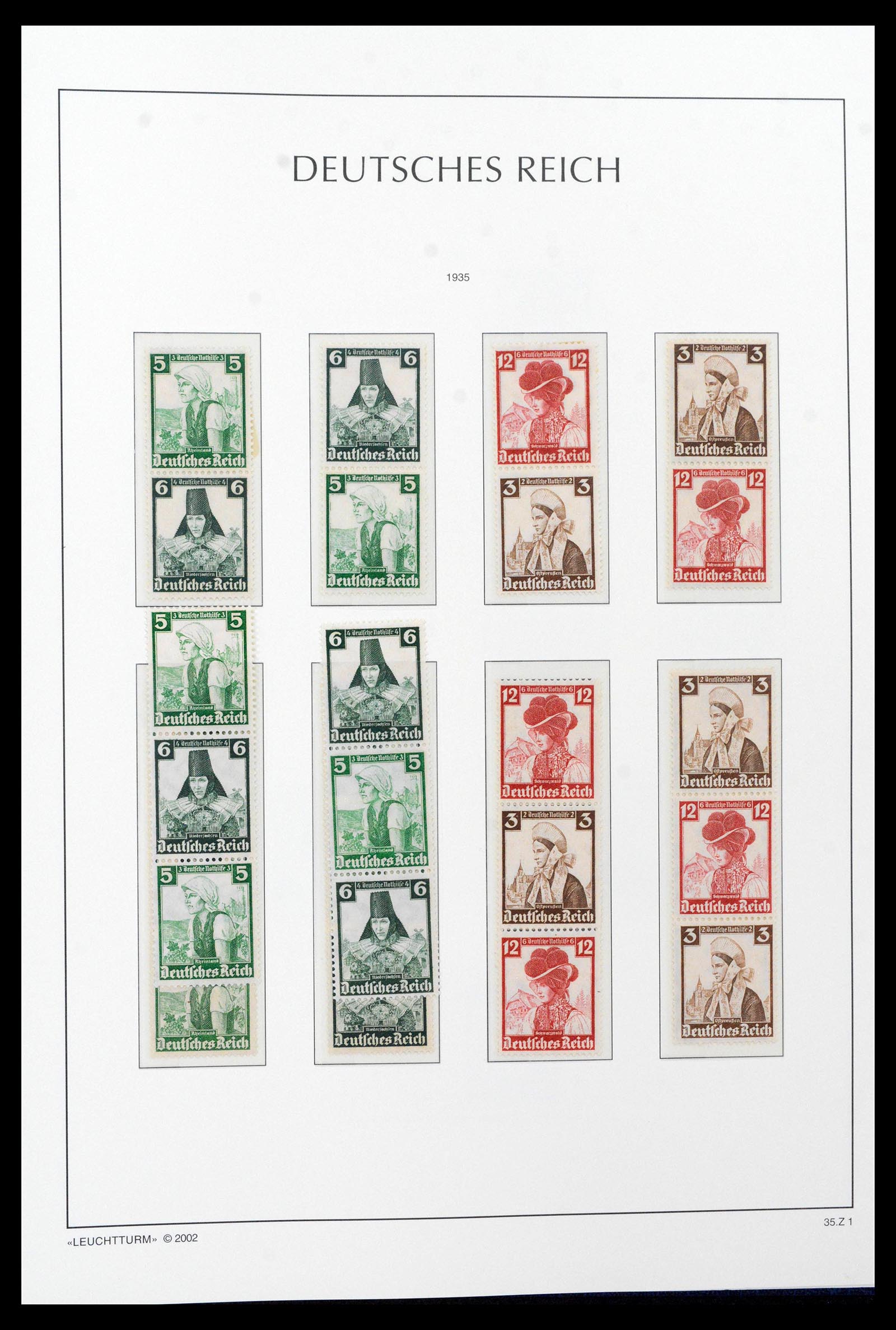 39045 0063 - Postzegelverzameling 39045 Duitse Rijk combinaties 1913-1941.