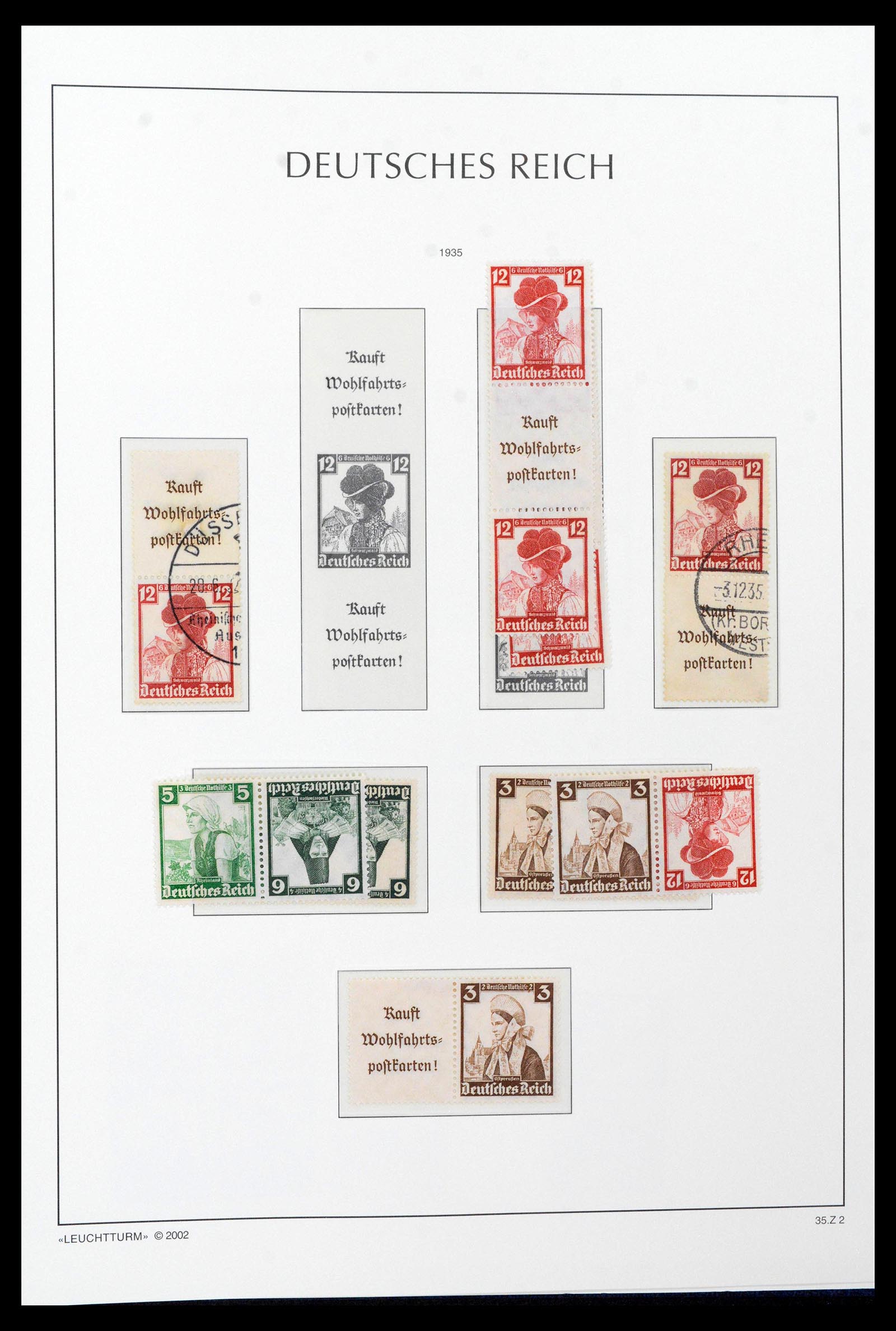 39045 0064 - Stamp collection 39045 German Reich combinations 1913-1941.