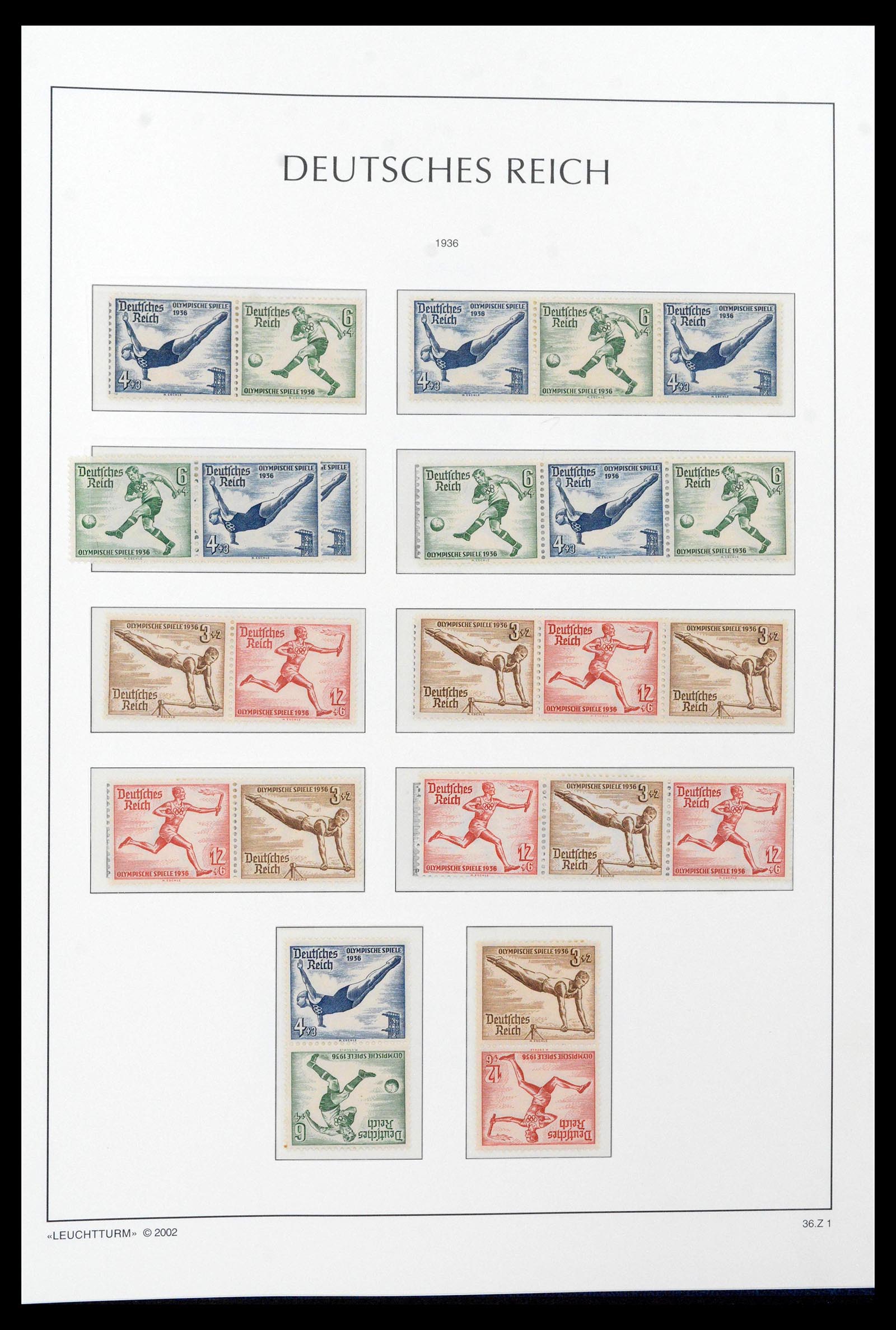 39045 0067 - Stamp collection 39045 German Reich combinations 1913-1941.