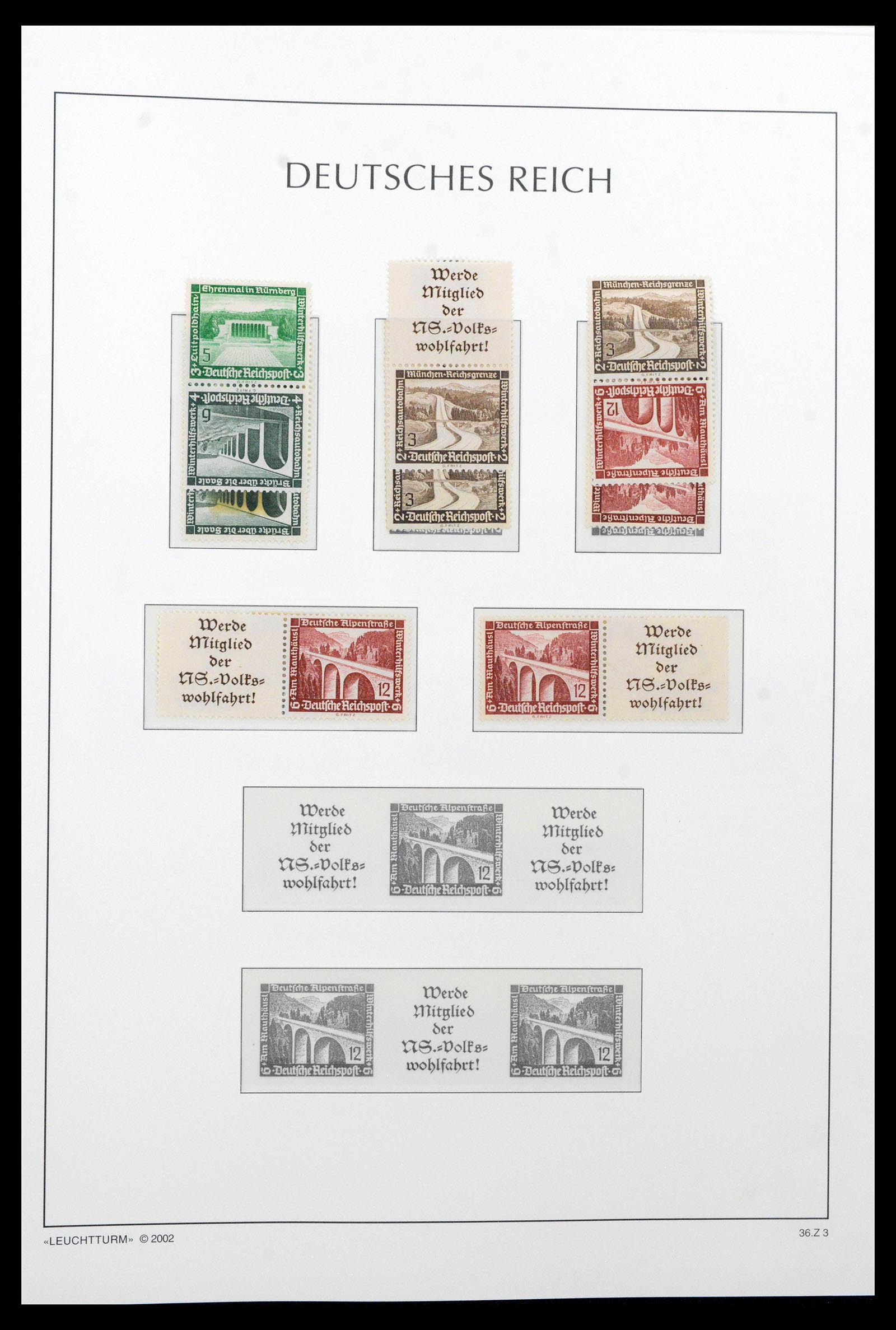 39045 0068 - Stamp collection 39045 German Reich combinations 1913-1941.