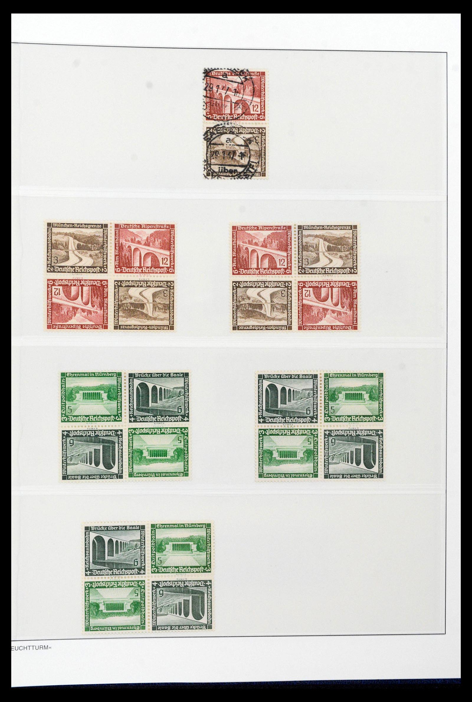 39045 0070 - Postzegelverzameling 39045 Duitse Rijk combinaties 1913-1941.