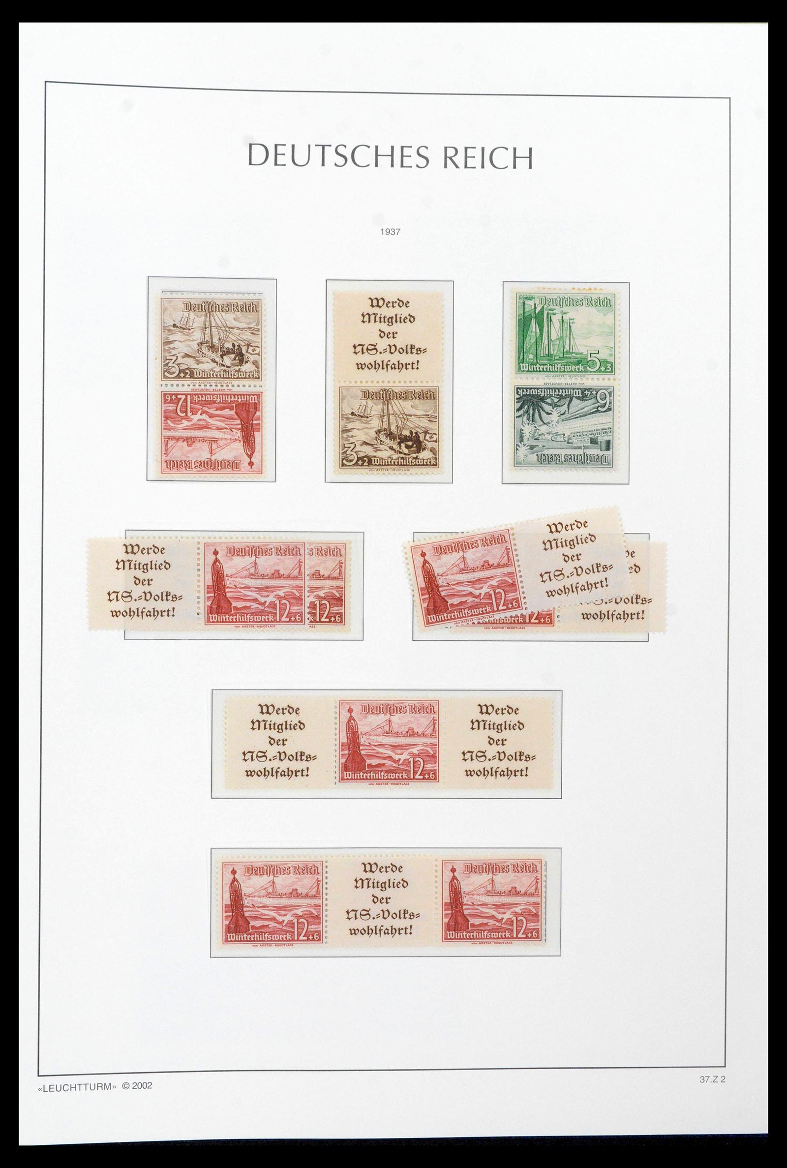 39045 0072 - Postzegelverzameling 39045 Duitse Rijk combinaties 1913-1941.