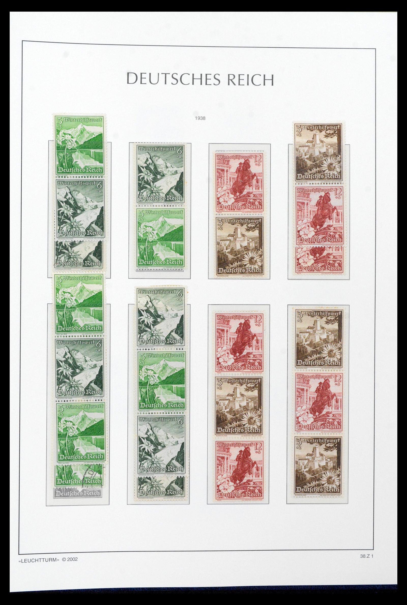 39045 0074 - Postzegelverzameling 39045 Duitse Rijk combinaties 1913-1941.