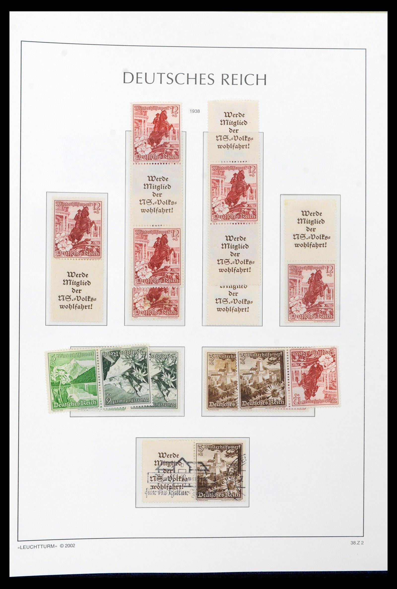 39045 0075 - Stamp collection 39045 German Reich combinations 1913-1941.