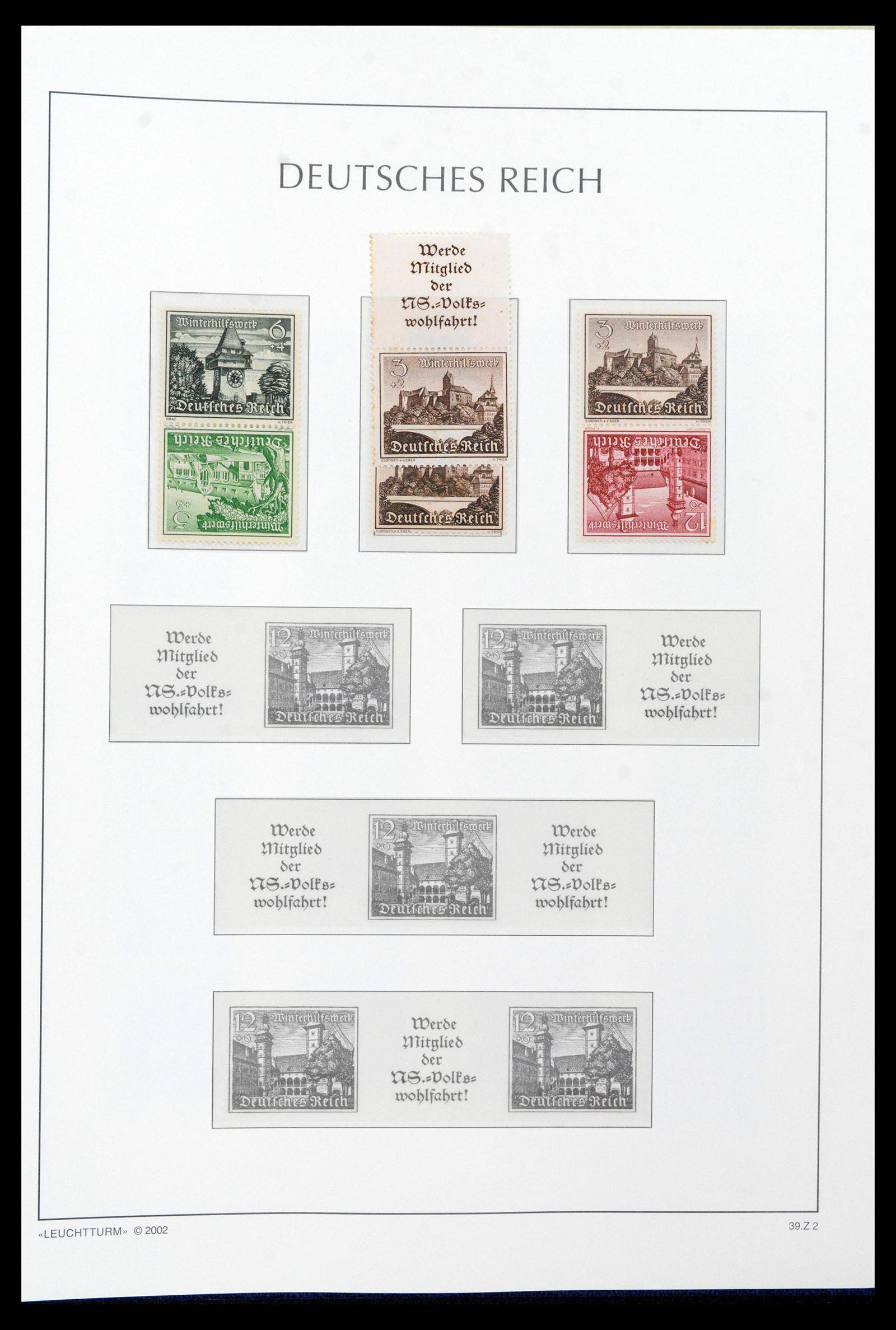 39045 0077 - Postzegelverzameling 39045 Duitse Rijk combinaties 1913-1941.
