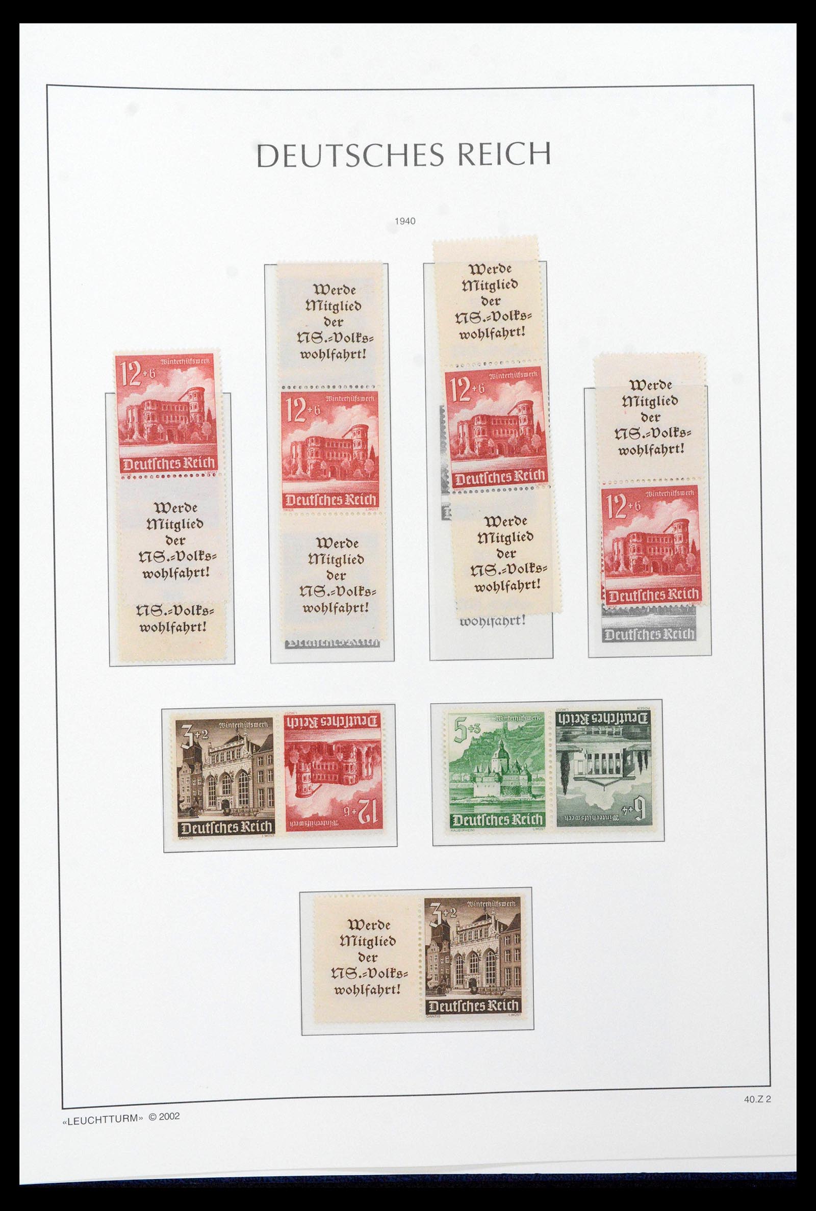 39045 0079 - Stamp collection 39045 German Reich combinations 1913-1941.