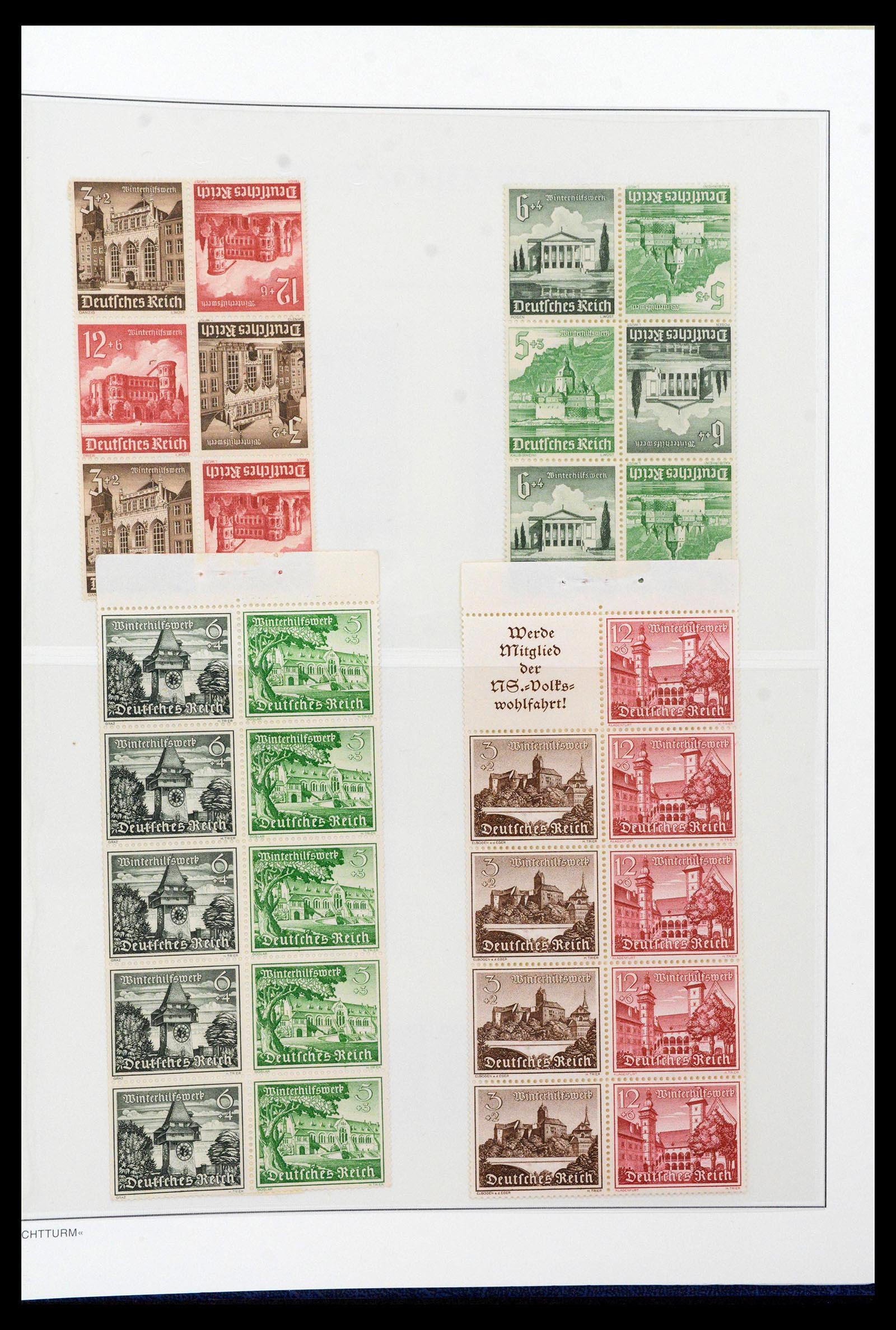 39045 0081 - Stamp collection 39045 German Reich combinations 1913-1941.