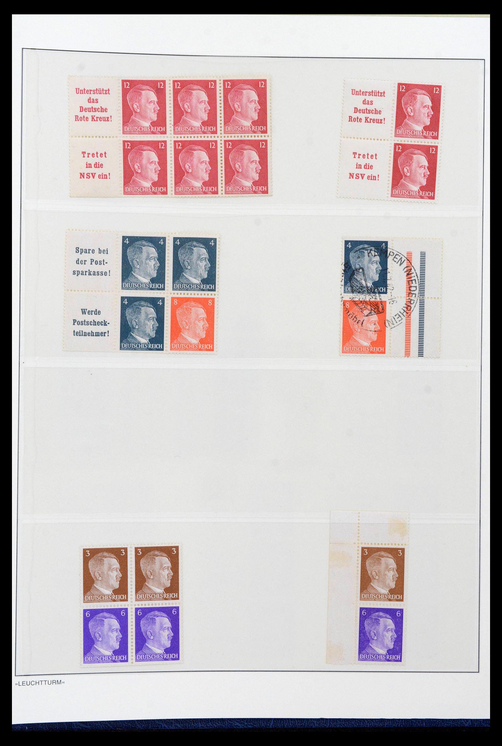 39045 0086 - Stamp collection 39045 German Reich combinations 1913-1941.