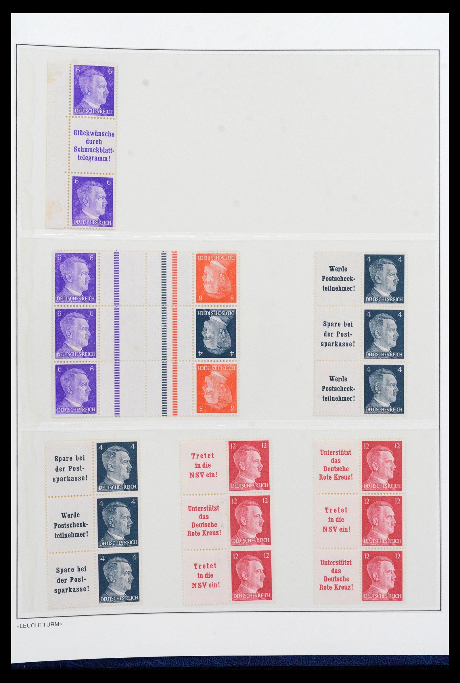 39045 0087 - Stamp collection 39045 German Reich combinations 1913-1941.