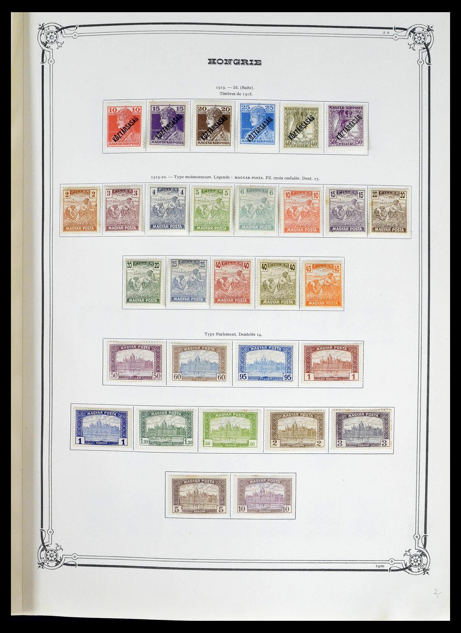 39050 0009 - Postzegelverzameling 39050 Hongarije 1871-1963.
