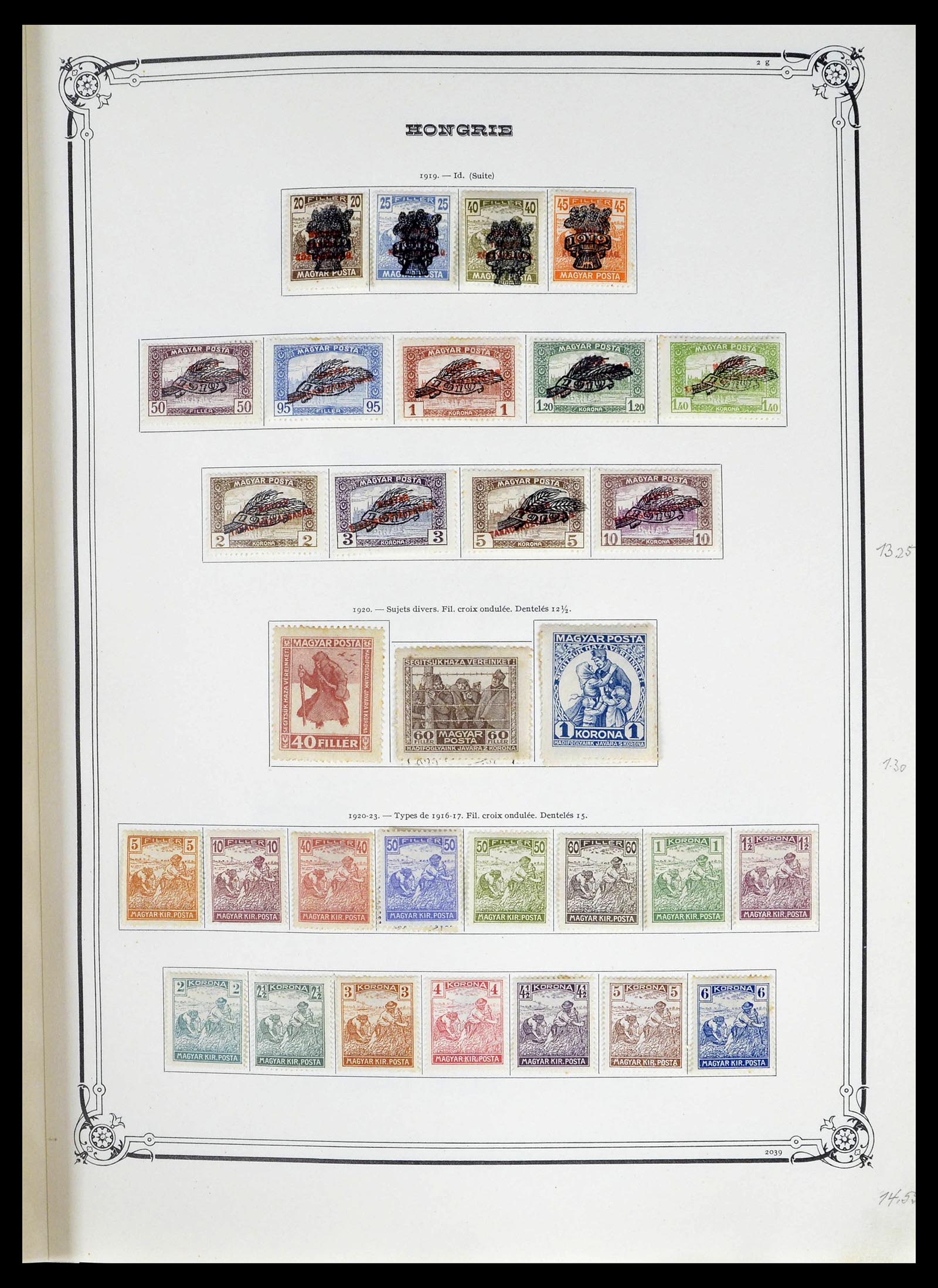 39050 0011 - Postzegelverzameling 39050 Hongarije 1871-1963.