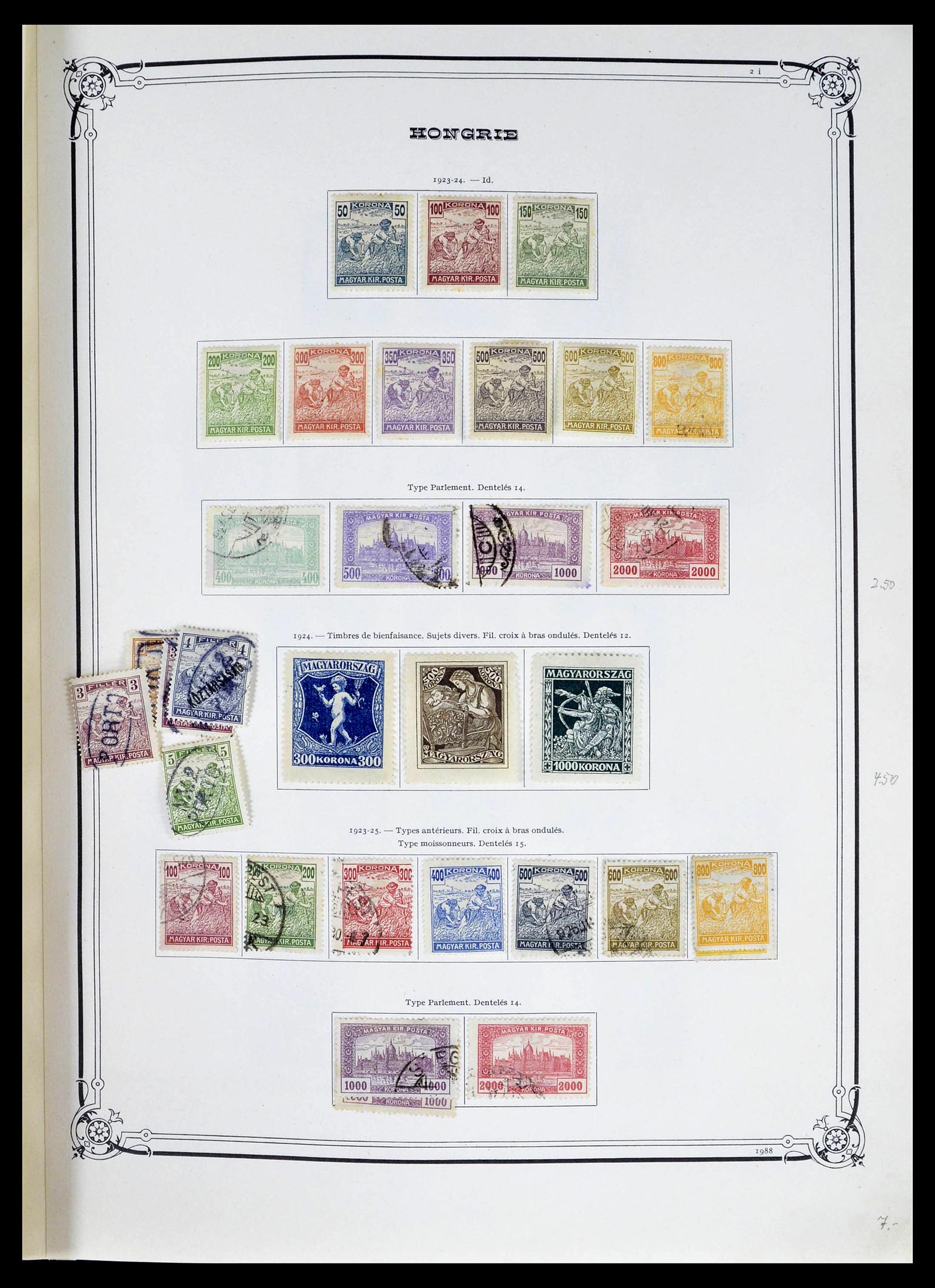39050 0013 - Postzegelverzameling 39050 Hongarije 1871-1963.