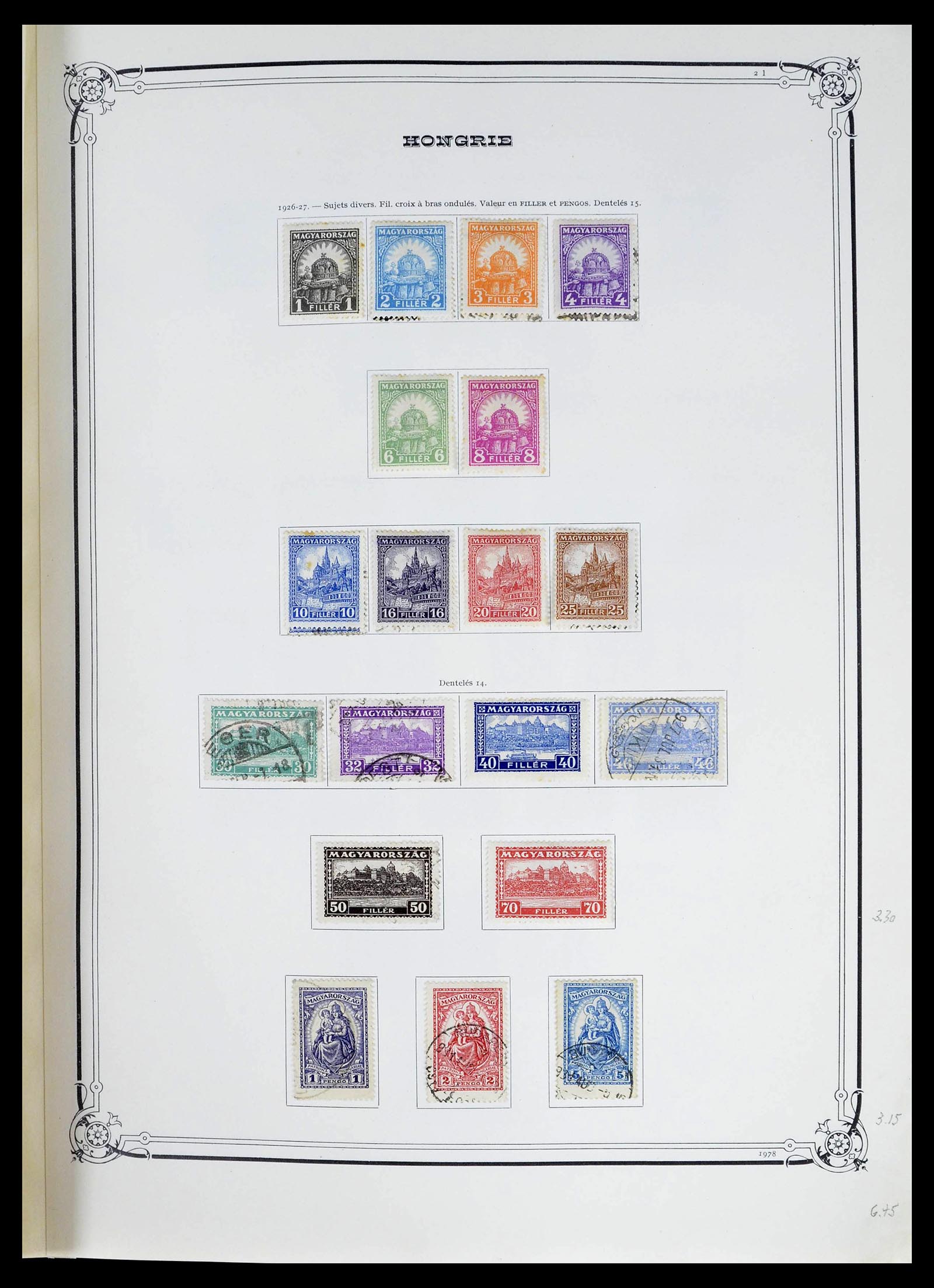 39050 0015 - Postzegelverzameling 39050 Hongarije 1871-1963.