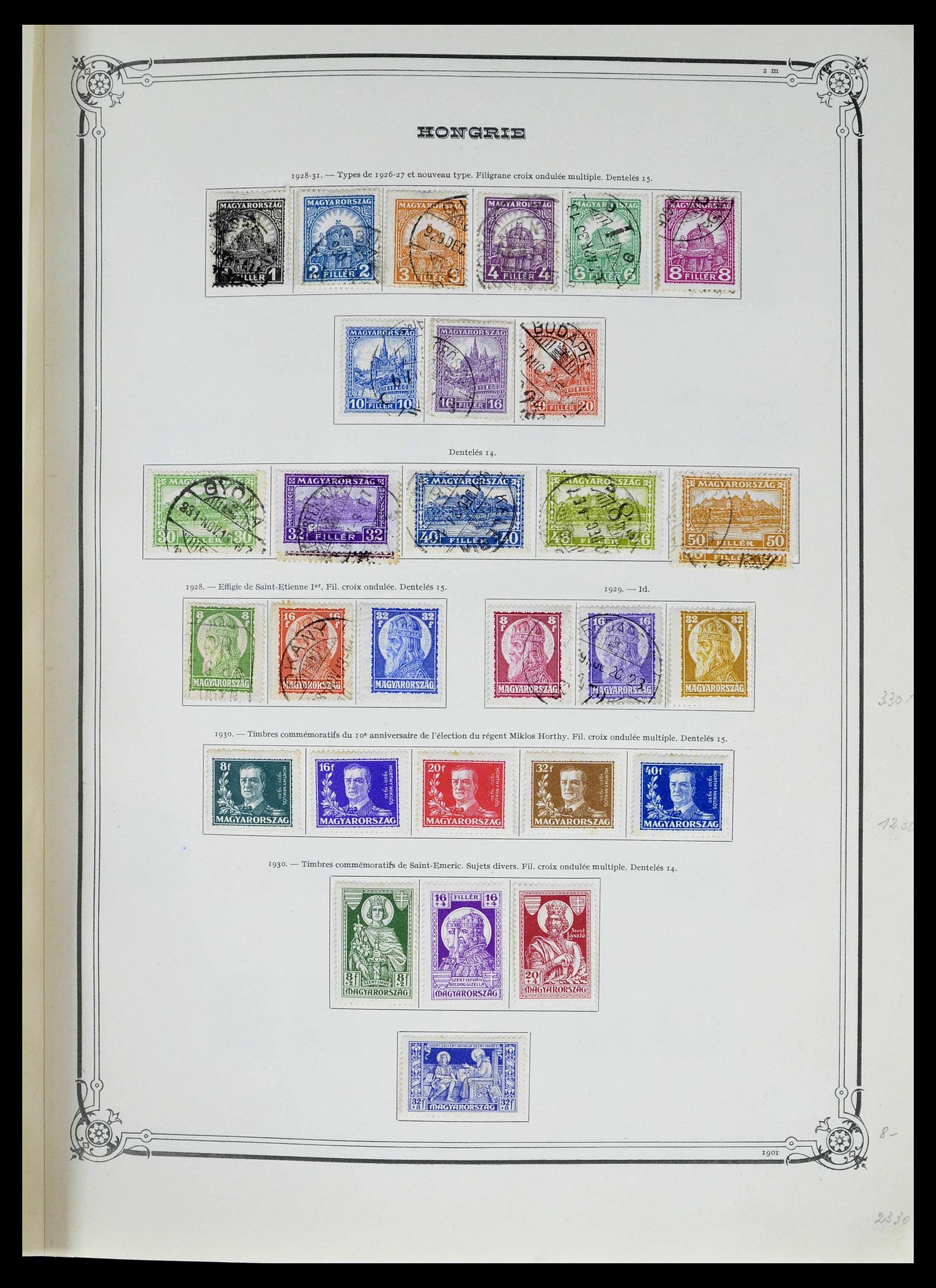 39050 0016 - Postzegelverzameling 39050 Hongarije 1871-1963.