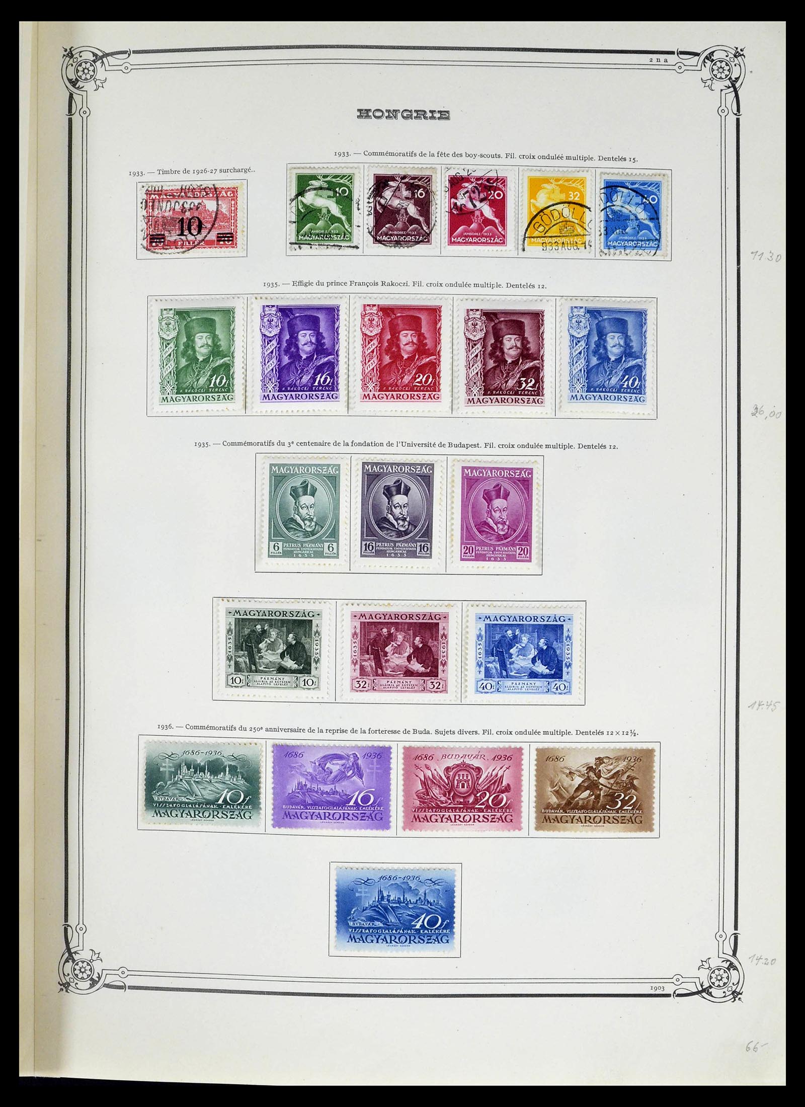 39050 0018 - Postzegelverzameling 39050 Hongarije 1871-1963.