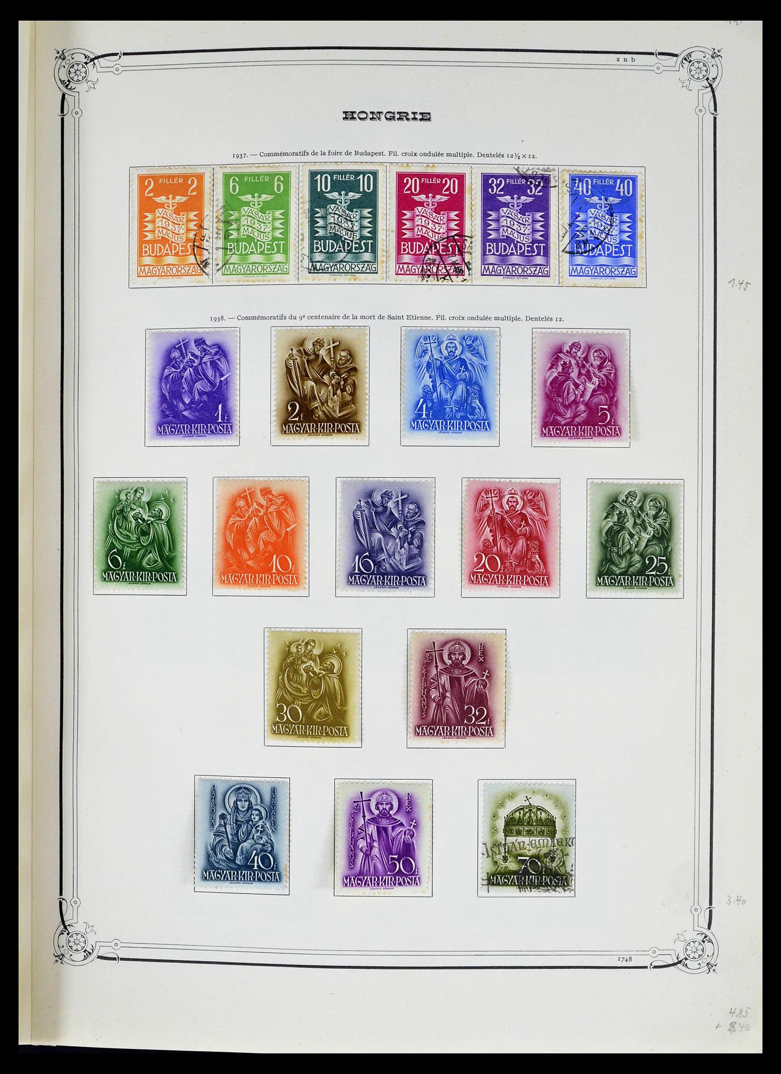 39050 0019 - Postzegelverzameling 39050 Hongarije 1871-1963.