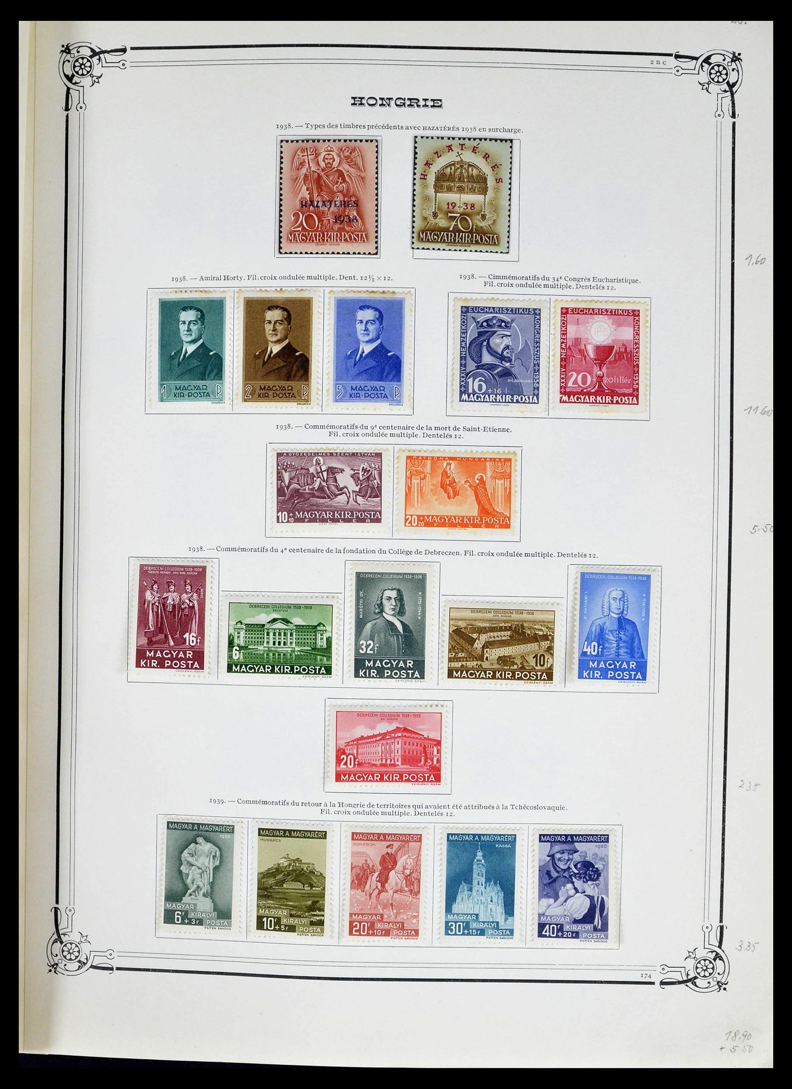 39050 0020 - Postzegelverzameling 39050 Hongarije 1871-1963.