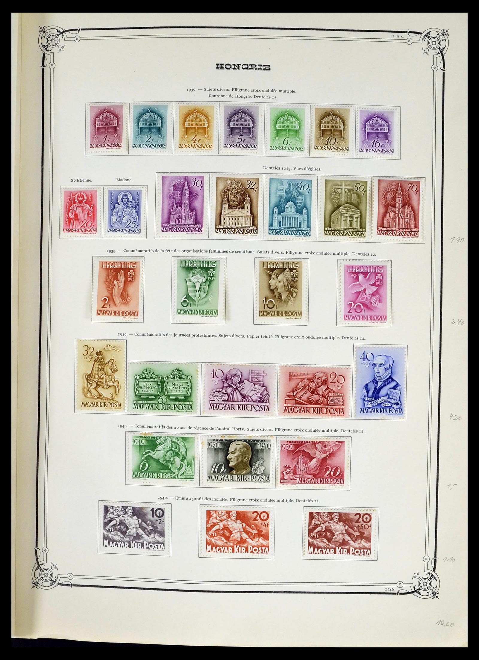 39050 0021 - Postzegelverzameling 39050 Hongarije 1871-1963.
