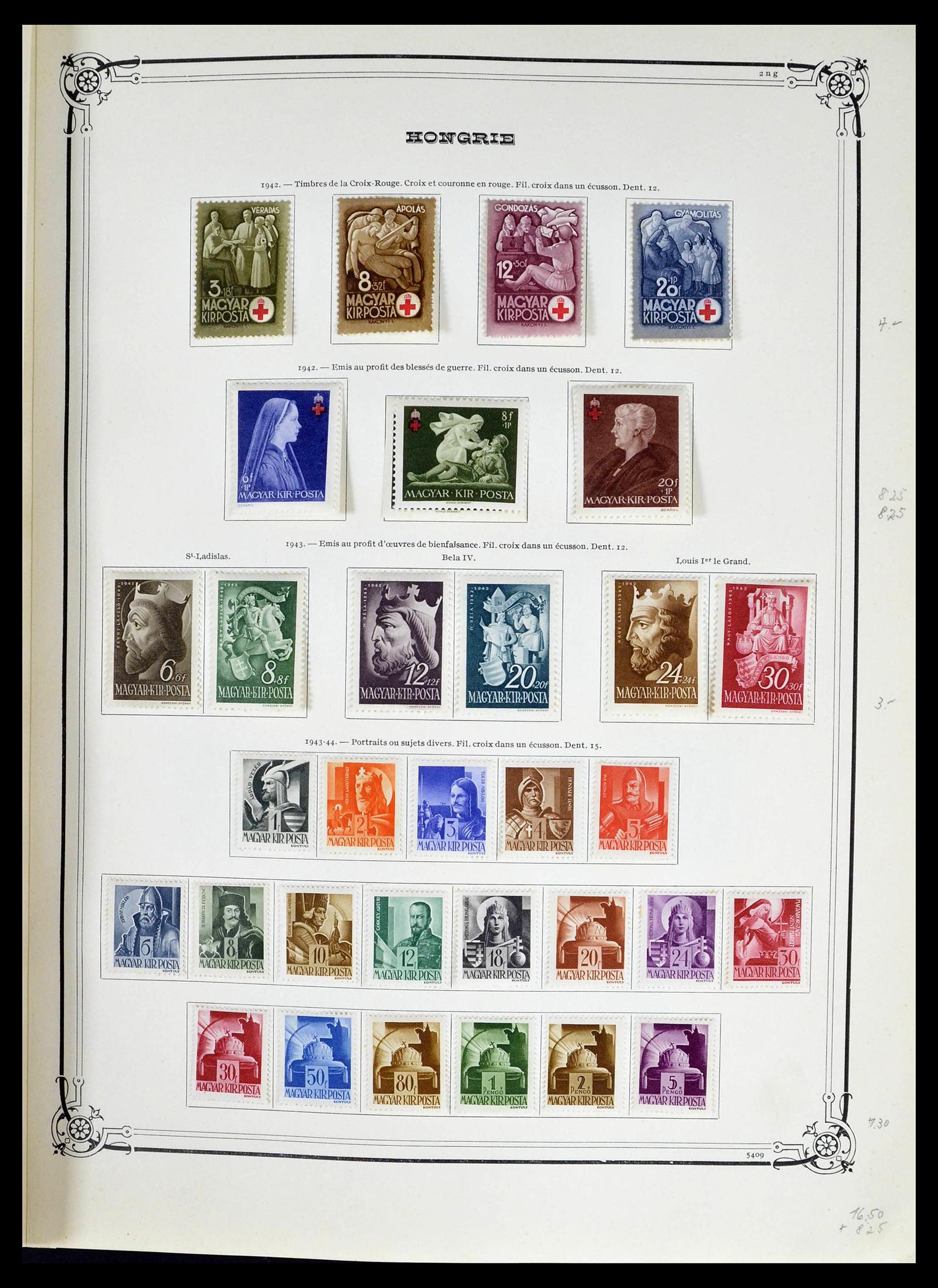 39050 0024 - Postzegelverzameling 39050 Hongarije 1871-1963.