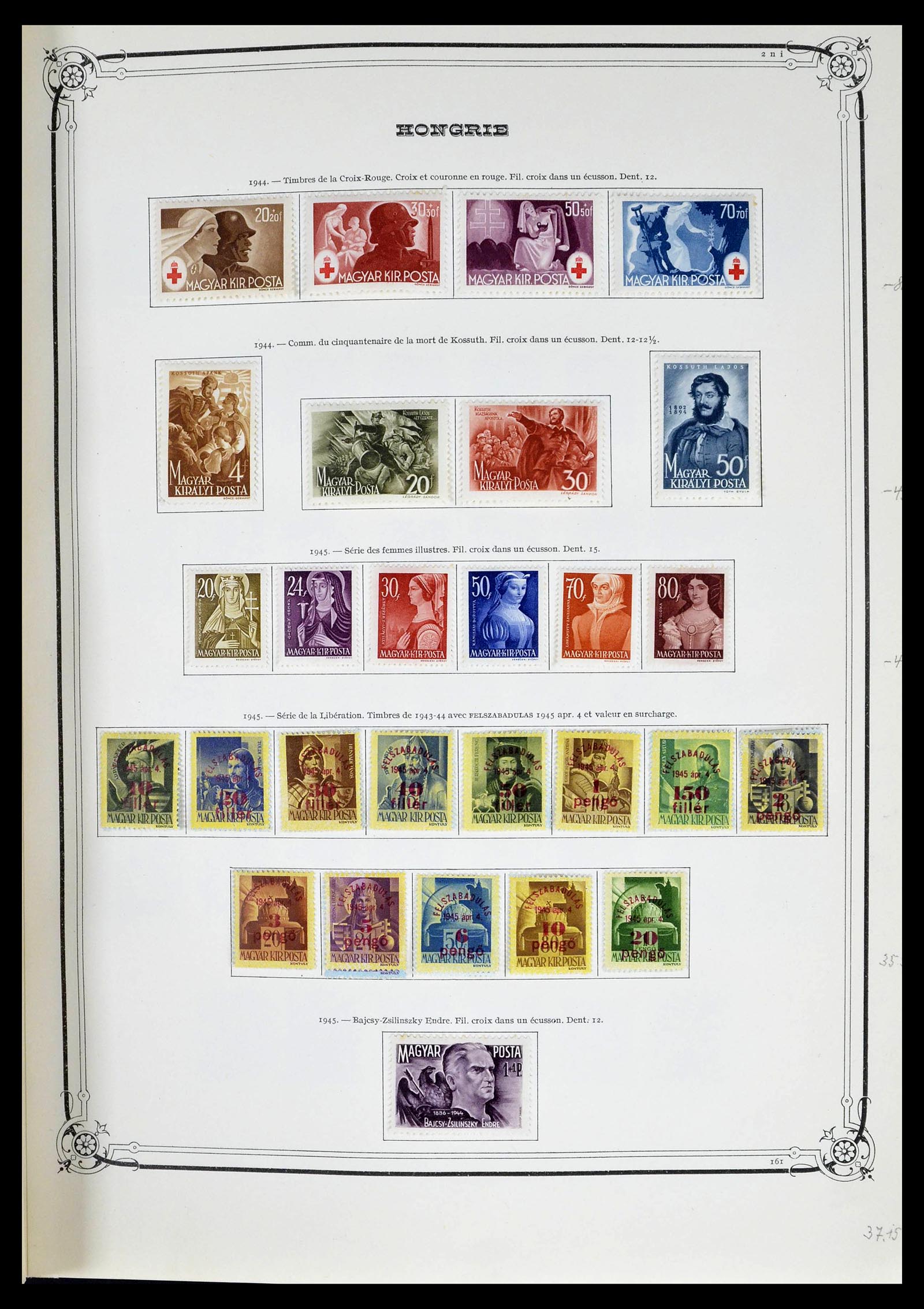 39050 0026 - Postzegelverzameling 39050 Hongarije 1871-1963.