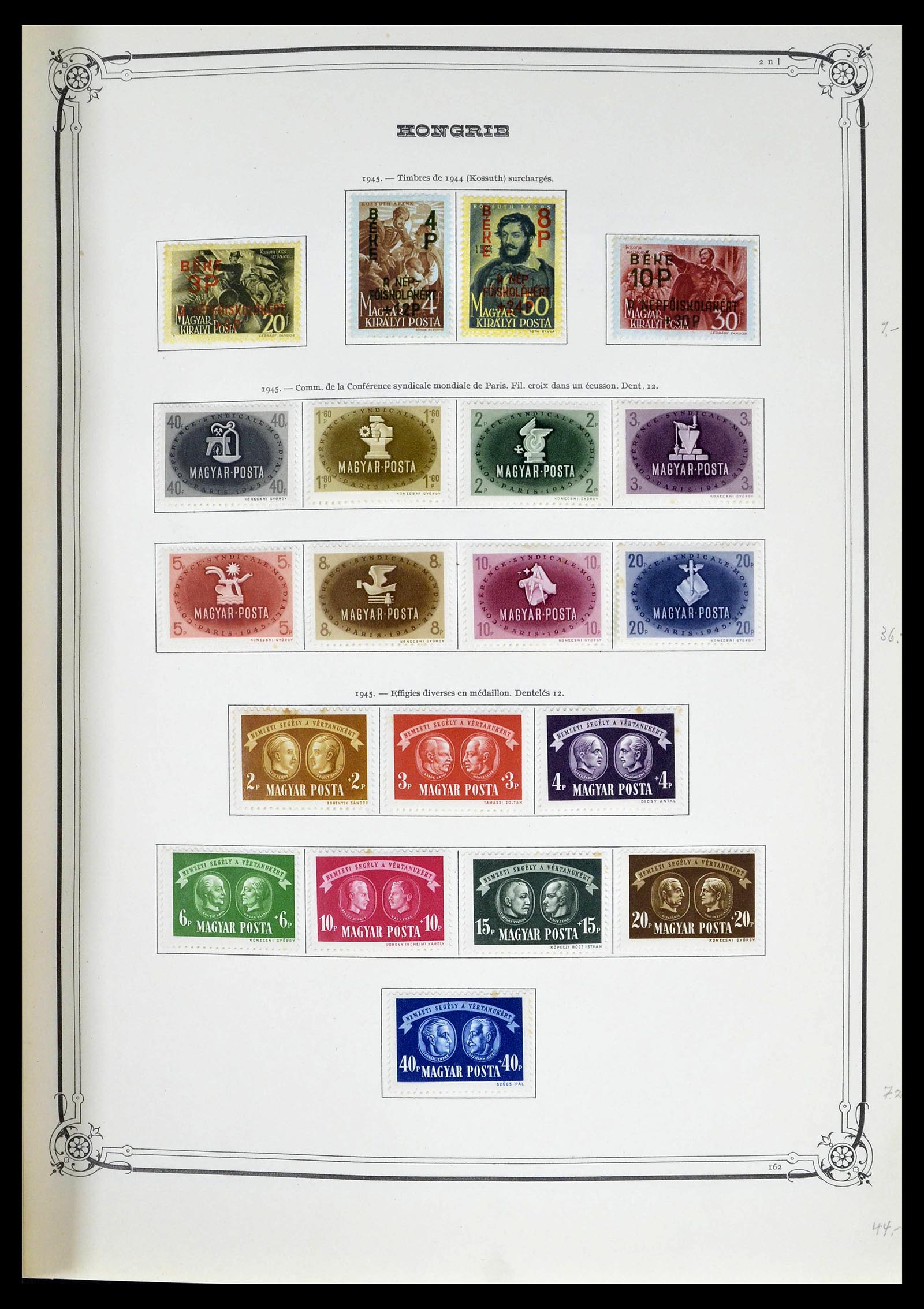 39050 0028 - Postzegelverzameling 39050 Hongarije 1871-1963.